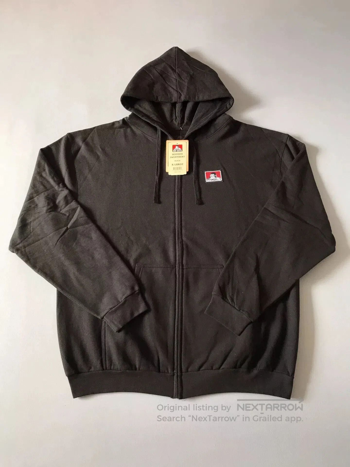 Ben Davis Ben Davis 9034 Black XL Hooded Zip Sweatshirt. Size US XL / EU 56 / 4 - 1 Thumbnail