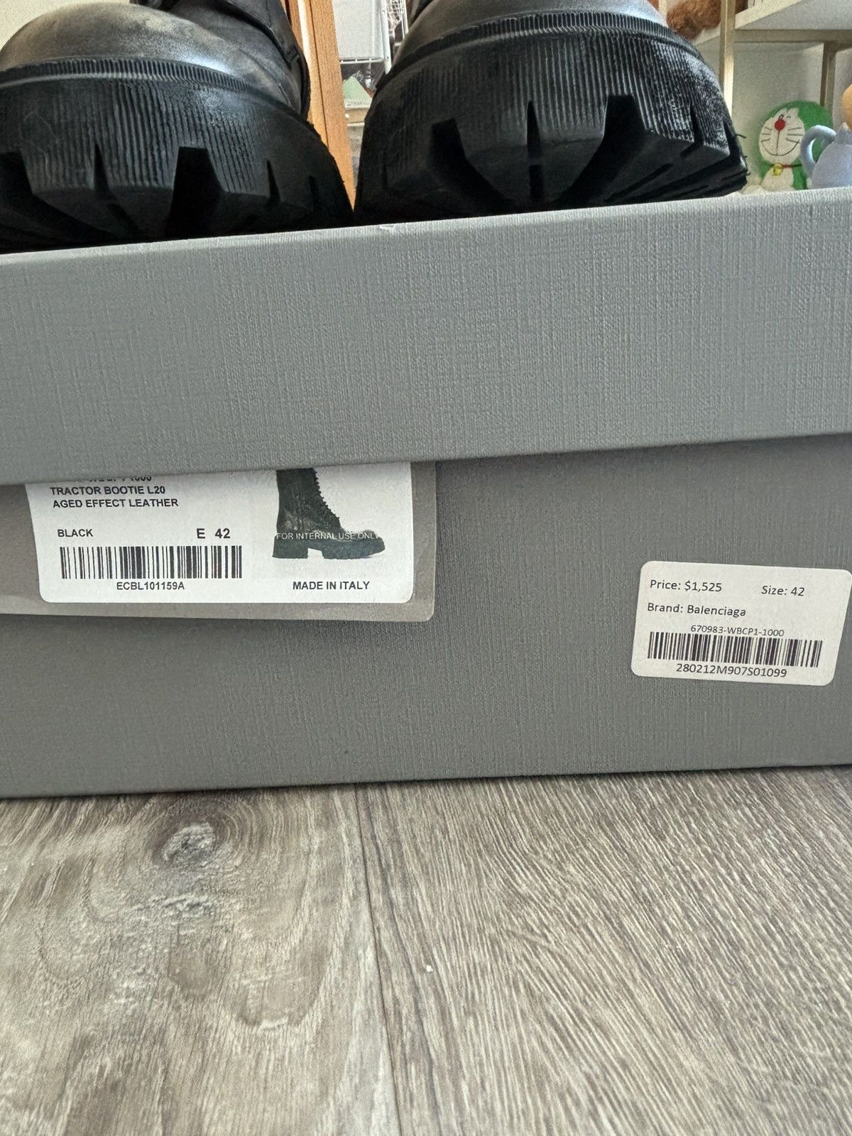 Balenciaga Balenciaga Tractor Boot - Aged Effect Leather Size US 9 / EU 42 - 8 Thumbnail