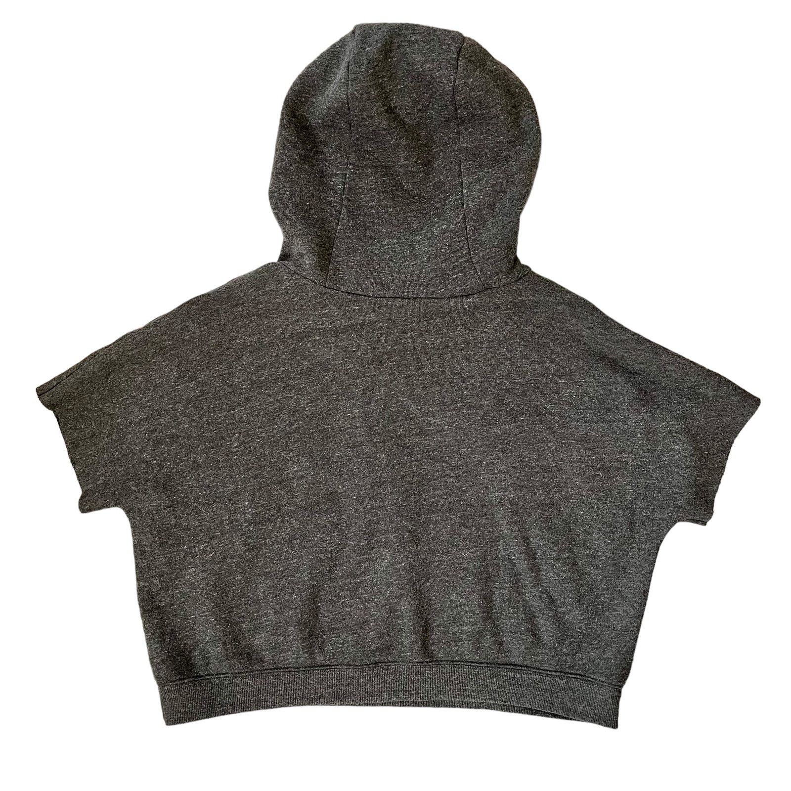 Alo Yoga Alo Yoga Realm Short Sleeve Charcoal Gray Hoodie Top Size S / US 4 / IT 40 - 2 Thumbnail