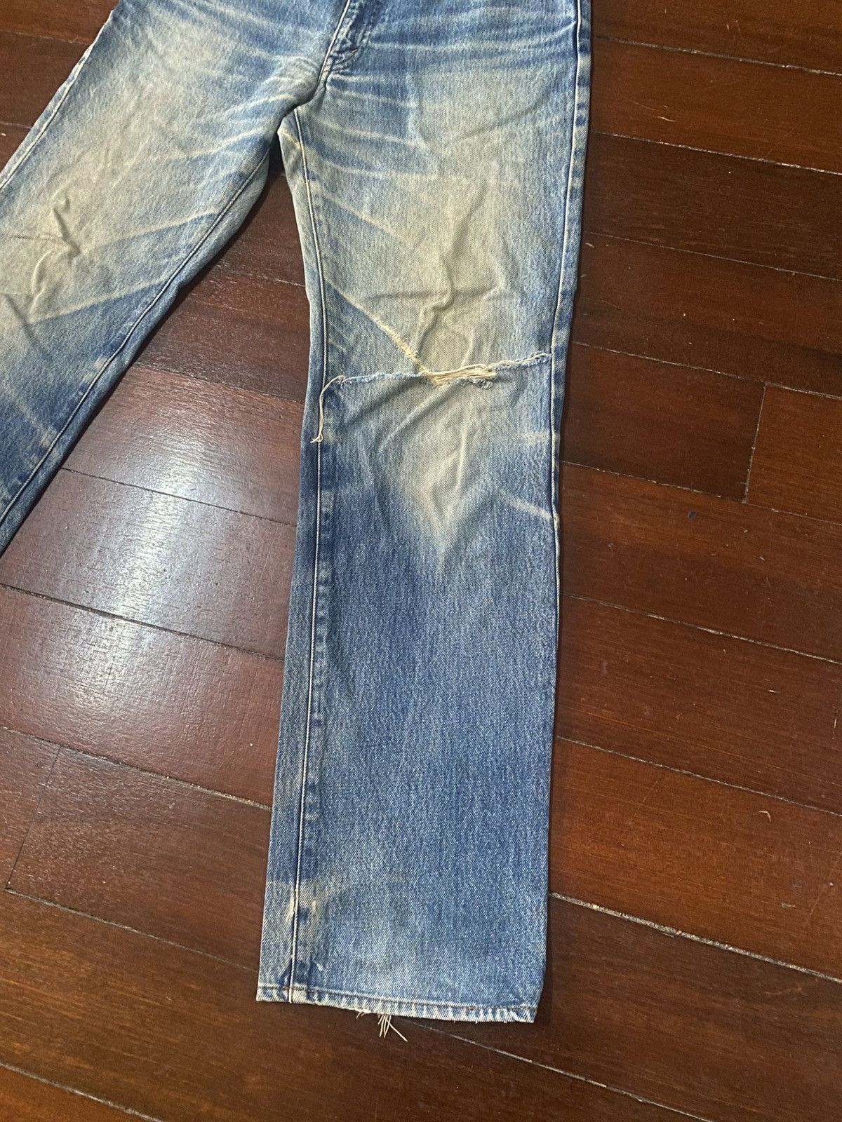 Japanese Brand 🔥Mega Rare🔥Japanese Bobson Distressed Denim Jeans mud wash Size US 33 - 4 Thumbnail