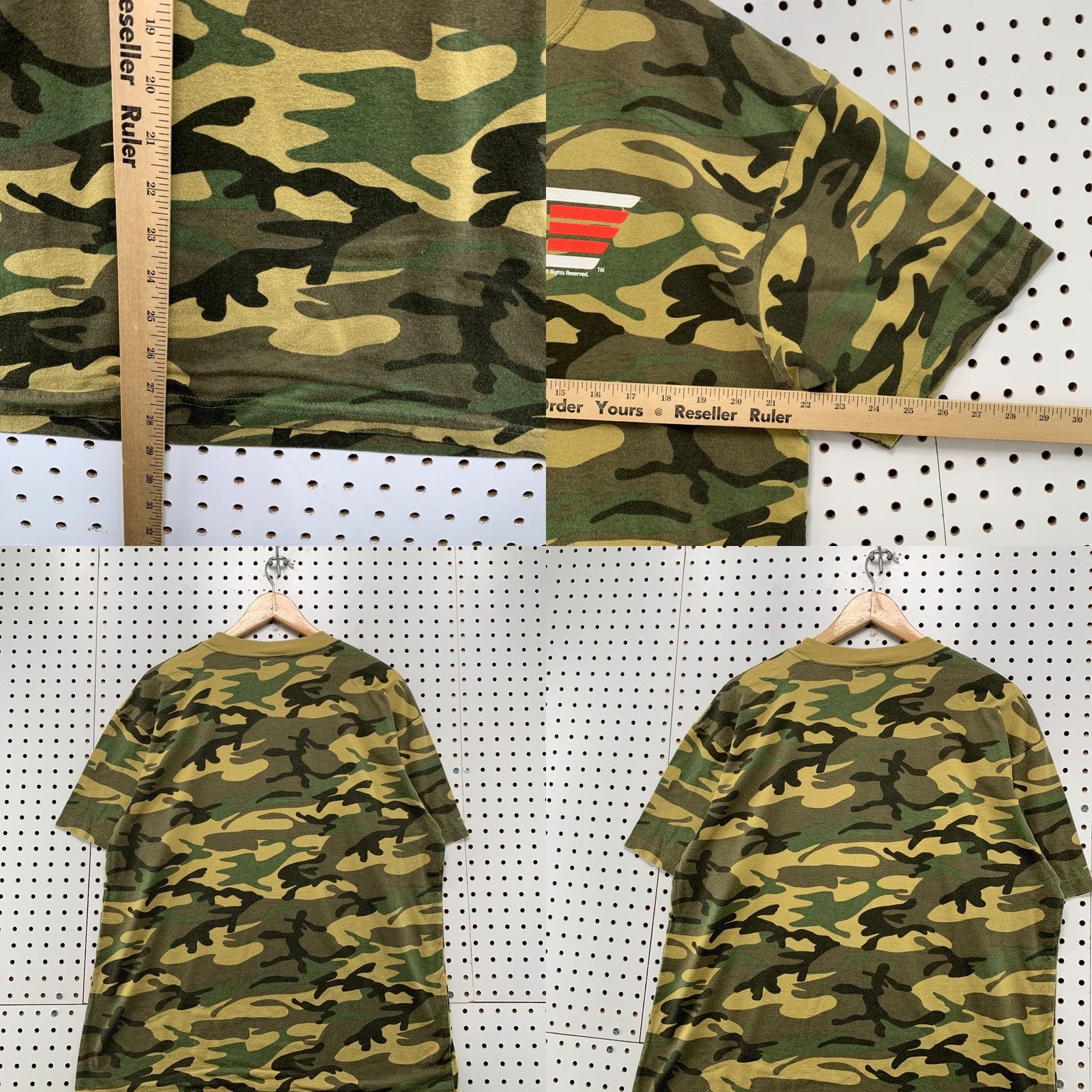 Vintage VINTAGE Paramount Top Gun Camp Shirt Mens Large Green Camouflage Movie Shirt Size US L / EU 52-54 / 3 - 9 Thumbnail