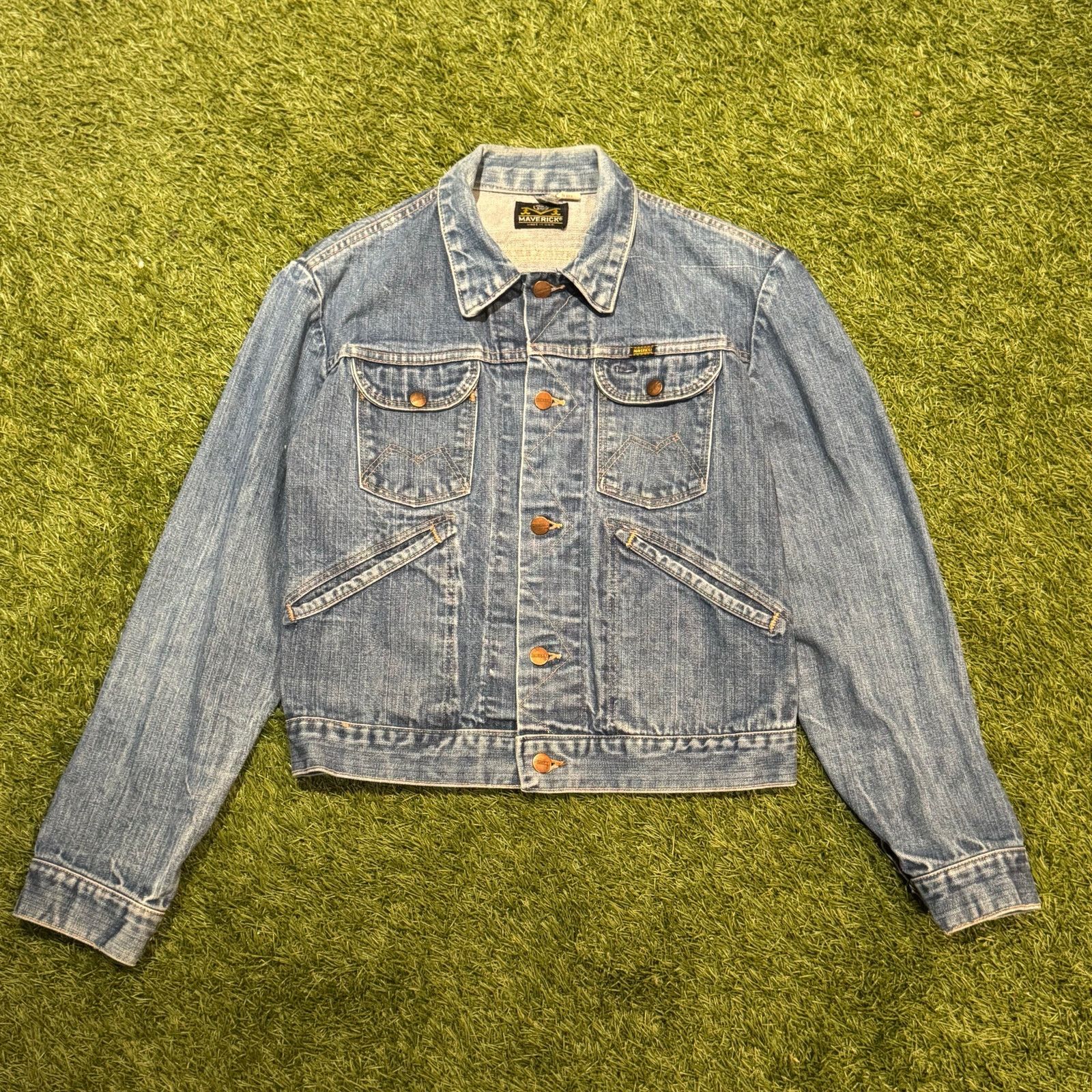 Vintage 1970s Blue Bell Maverick Denim Jacket Size M / US 6-8 / IT 42-44 - 1 Thumbnail