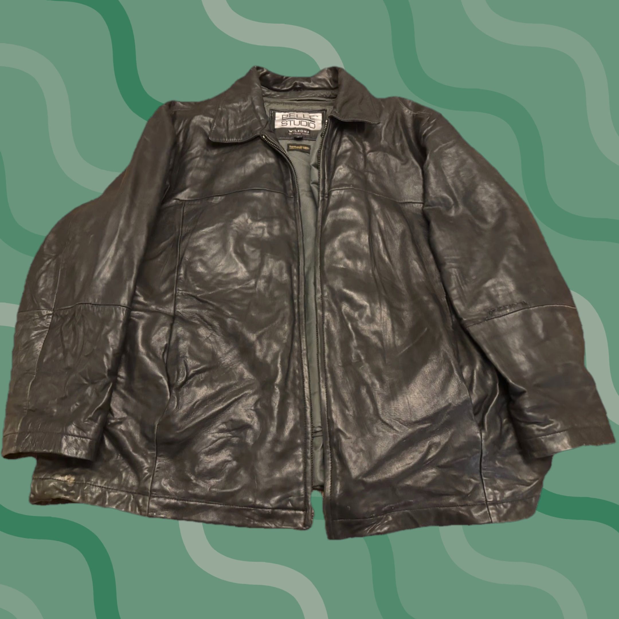 Vintage VINTAGE Wilsons Pelle Studio Leather Jacket 3-in-1 Men XL Black Zip Thinsulate Size US XL / EU 56 / 4 - 1 Thumbnail