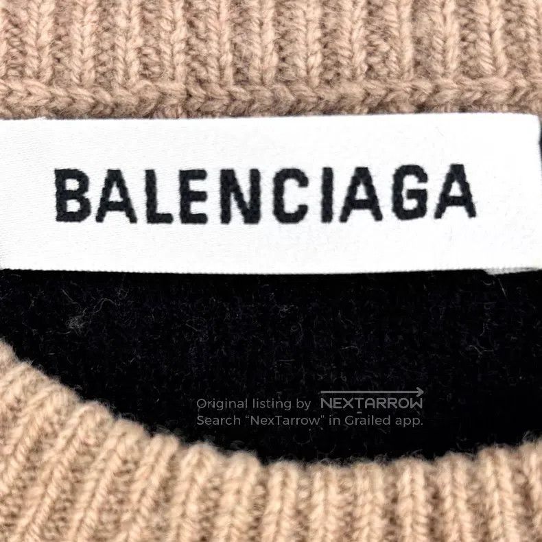 Balenciaga Balenciaga Letter Logo Full Print Wool Sweater Size US XS / EU 42 / 0 - 3 Thumbnail