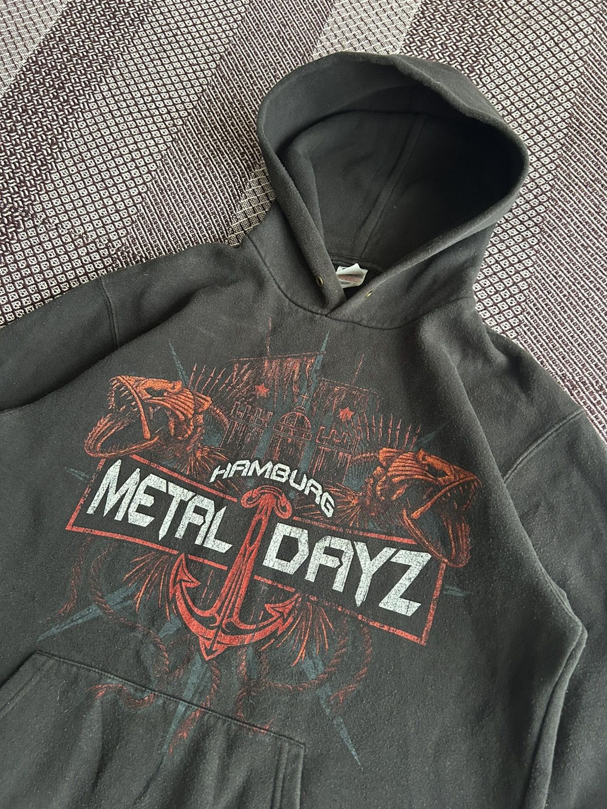 Vintage Vintage Metal Dayz Overprint Hoodie Merch 00s Size M Rare Size US M / EU 48-50 / 2 - 4 Thumbnail