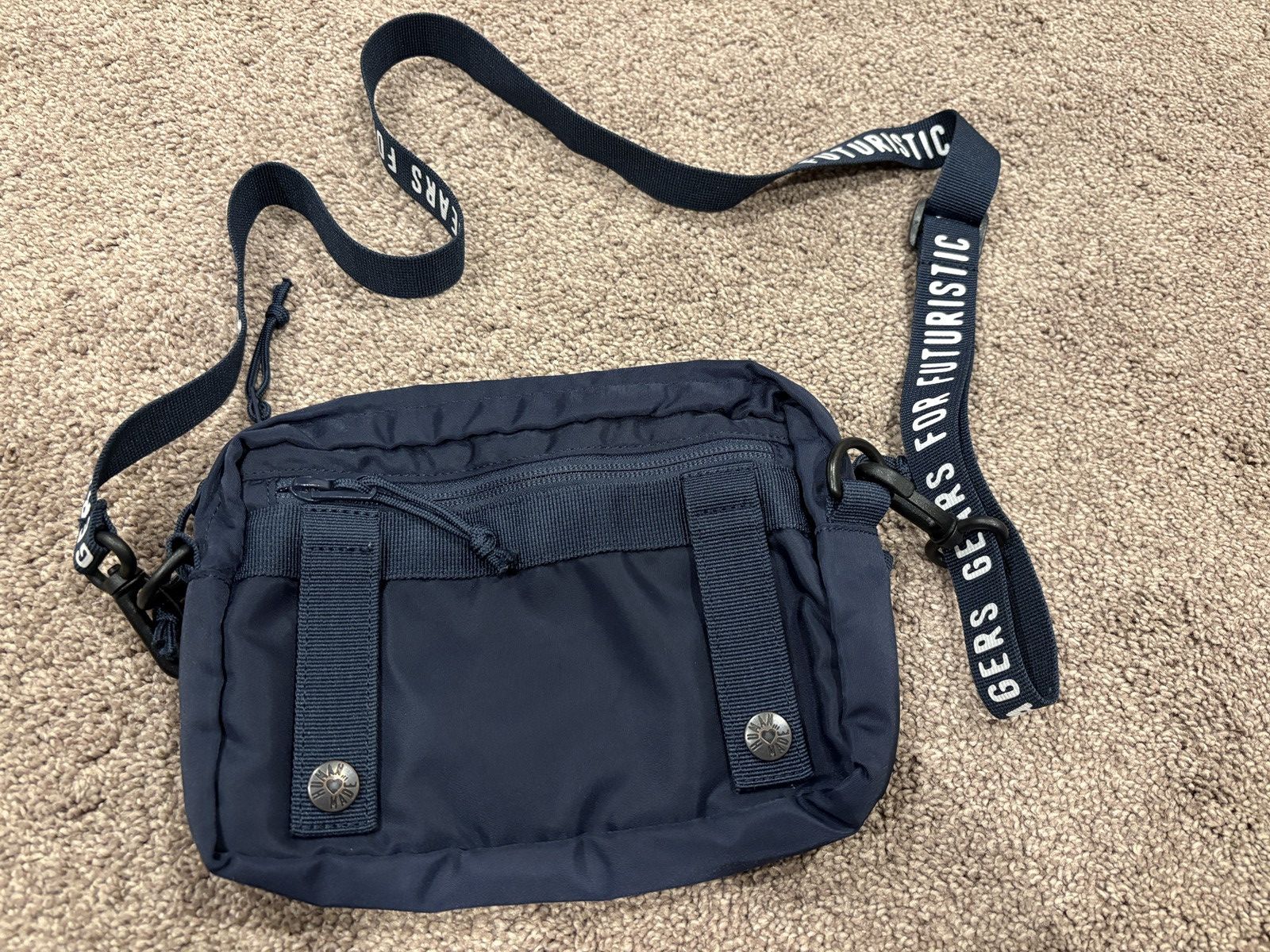 Human Made Like new Human Made pouch bag strap navy Size 30 - 1 Thumbnail