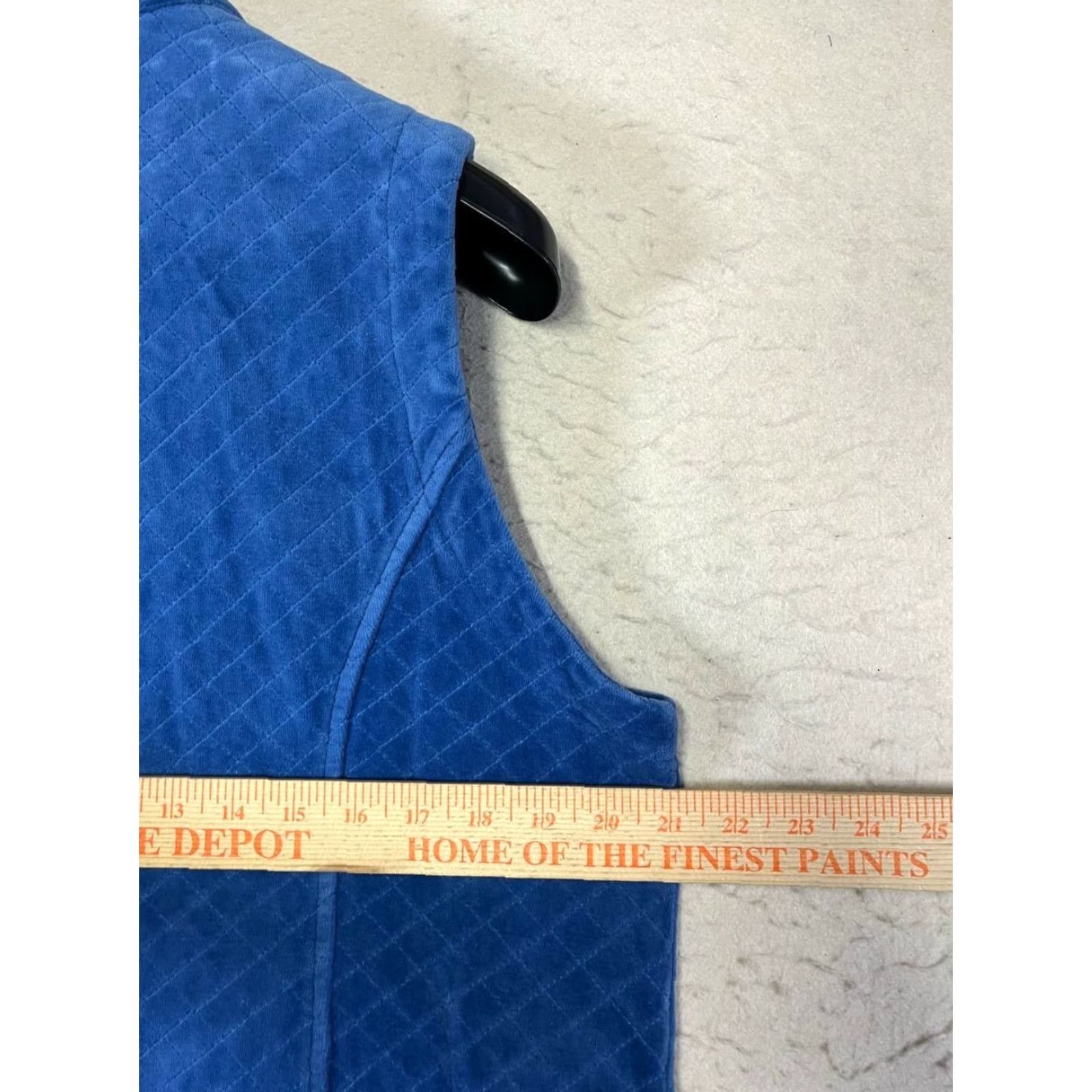 Jim Thompson Norm Thompson Vest Womens Large Blue Quilted Full Zip Pockets Outdoor Size L / US 10 / IT 46 - 3 Thumbnail