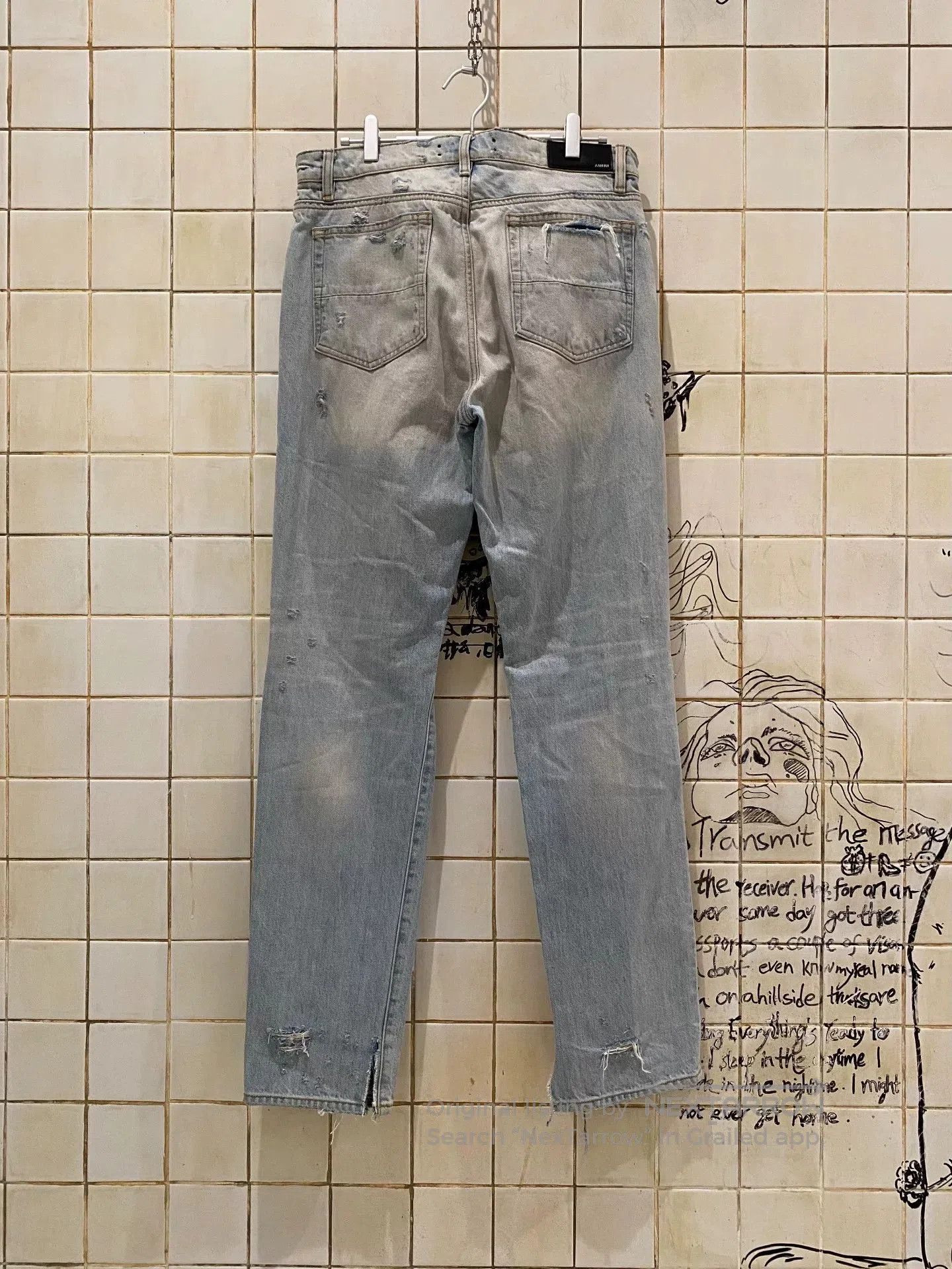 Amiri AMIRI Distressed Denim Jeans. Size US 31 - 3 Thumbnail