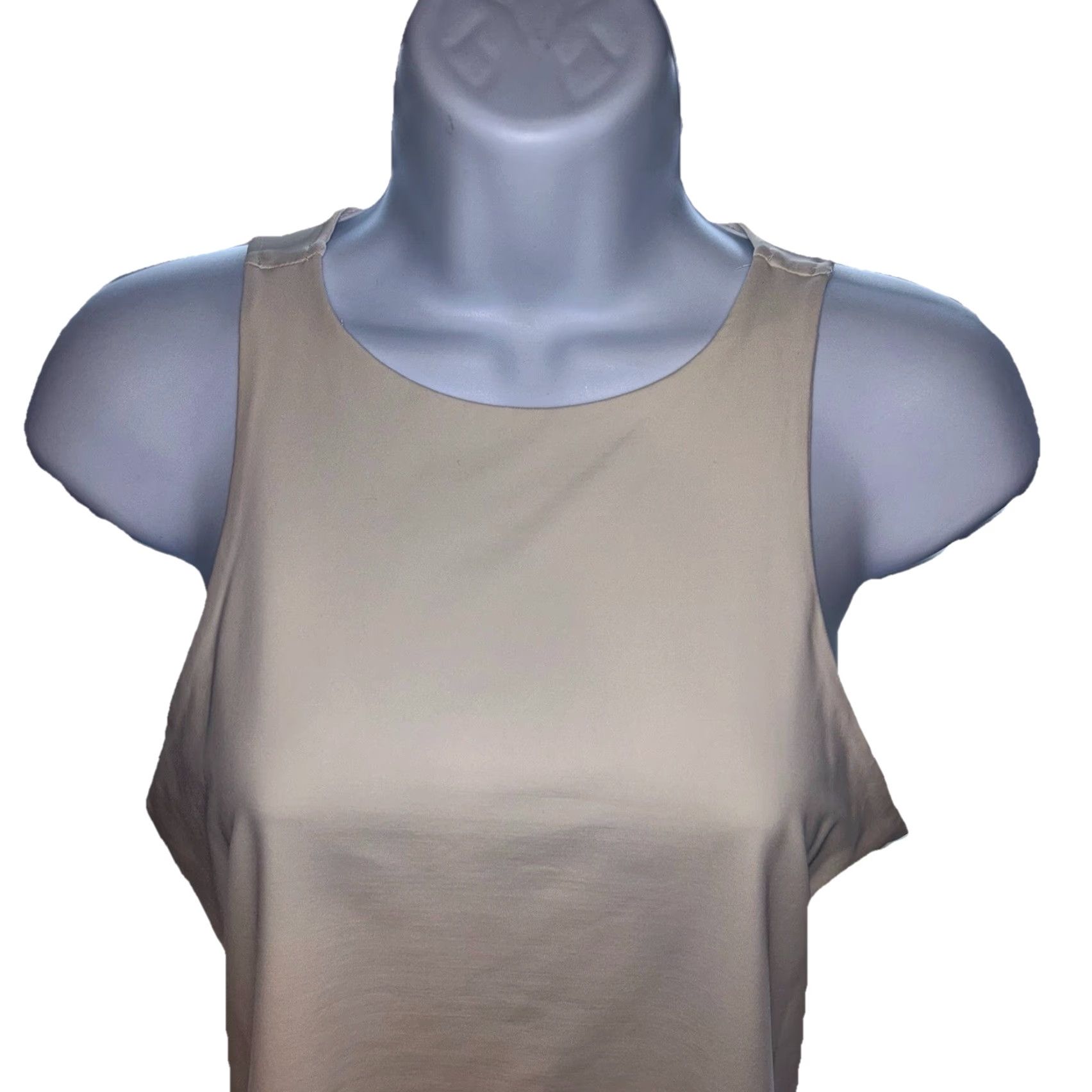 Worthington Worthington sleeveless Top Shirt Blouse Women M Tan Crew Neck Light Summer Casual Vintage: No, Sleeveless, Knit, Regular Fit Size M / US 6-8 / IT 42-44 - 3 Thumbnail