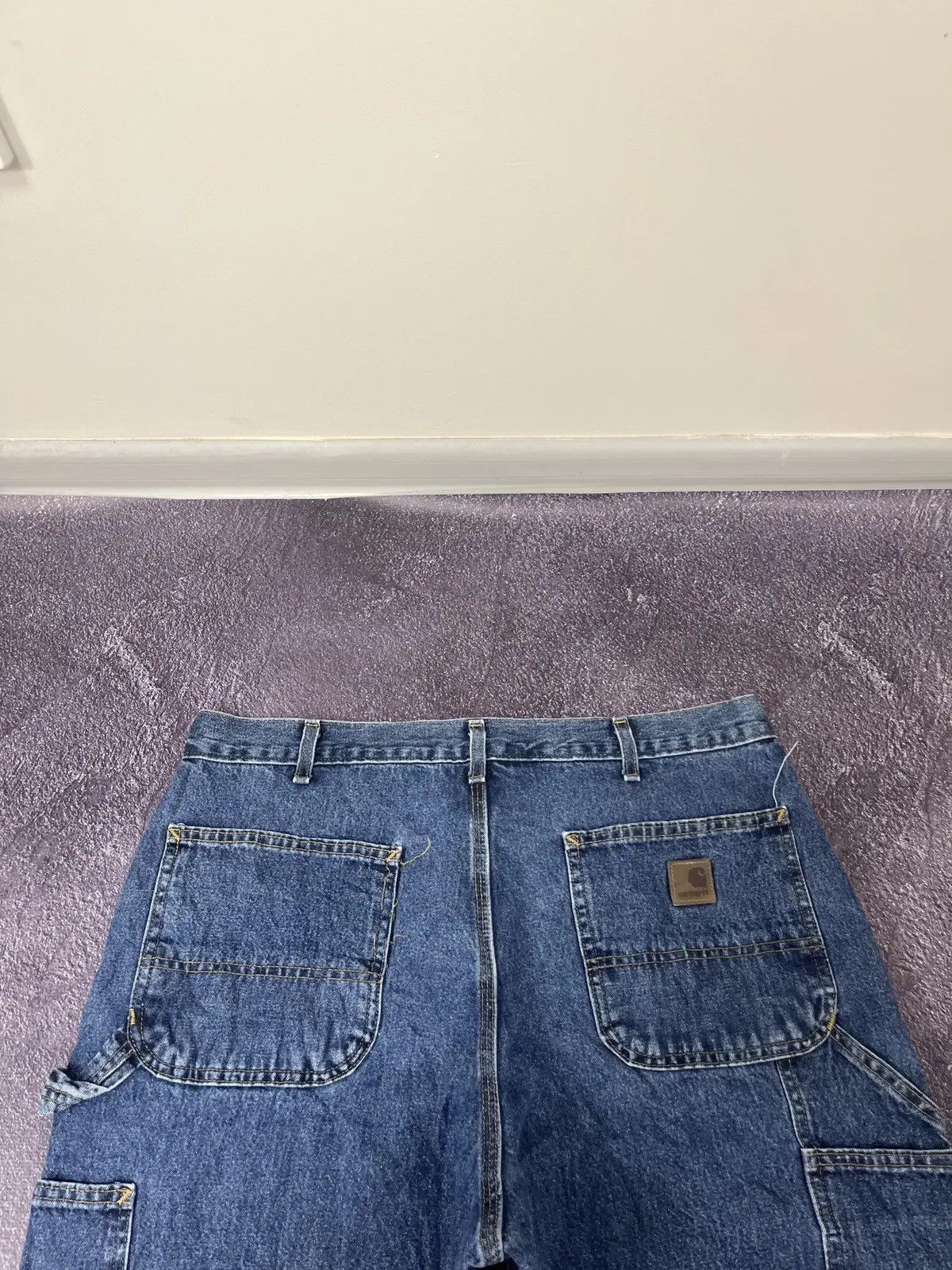 Carhartt × Vintage Vintage Carhartt Blue Denim Dungaree Fit Hype Baggy Jeans Size US 36 / EU 52 - 5 Thumbnail