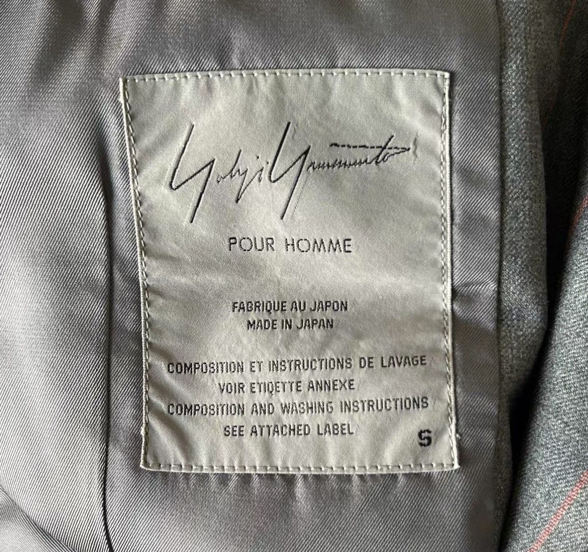 Yohji Yamamoto Yohji Yamamoto Rokumeikan Gray & Orange Striped Blazer K4 Size US S / EU 44-46 / 1 - 5 Thumbnail