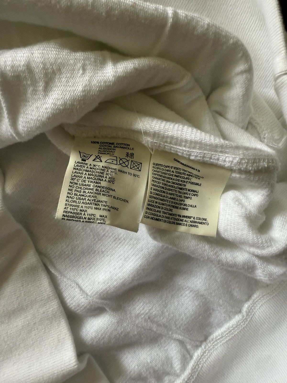 Diesel Diesel Pullover Sweatshirt Mens XXL White Distressed Graphic Size US XXL / EU 58 / 5 - 4 Thumbnail