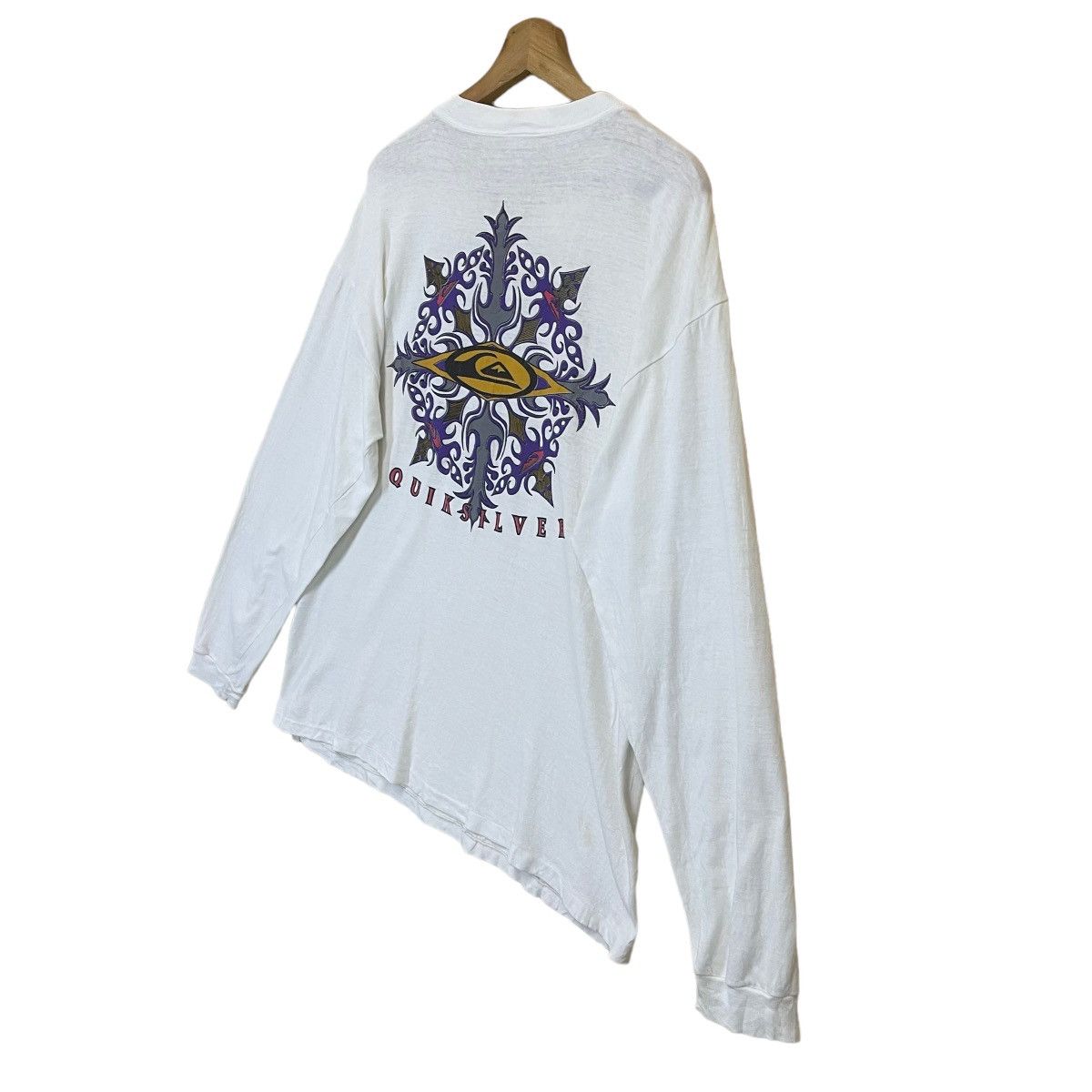 Billabong Vintage 90s Quiksilver Big Logo Longsleeve Tee Size US M / EU 48-50 / 2 - 3 Thumbnail