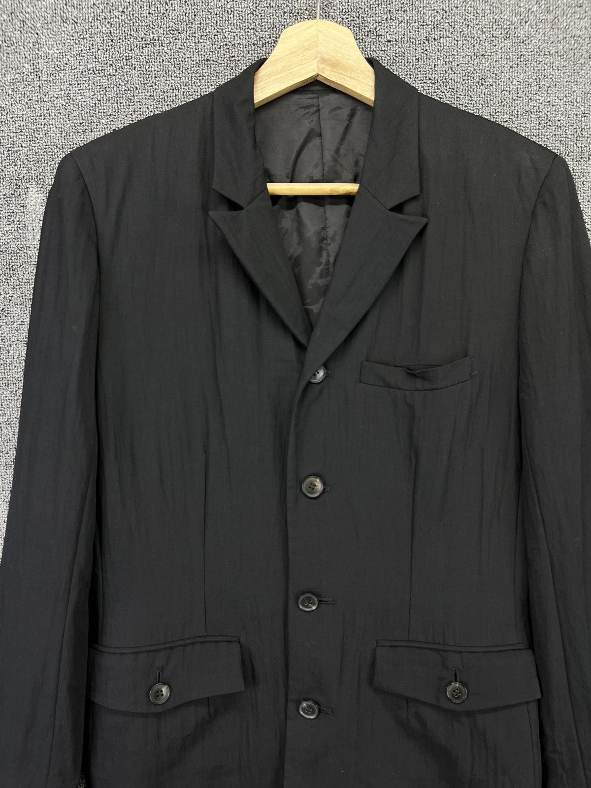 Yohji Yamamoto Vintage Yohji Yamamoto Y’s Bis Wool Coats Jacket Size M / US 6-8 / IT 42-44 - 5 Thumbnail