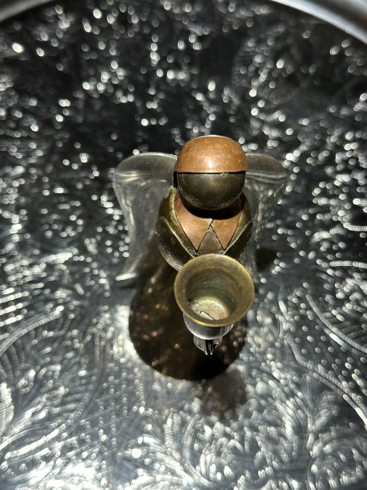 Other Gold and Silver And Copper Angel candle holder Figurine Size ONE SIZE - 6 Thumbnail