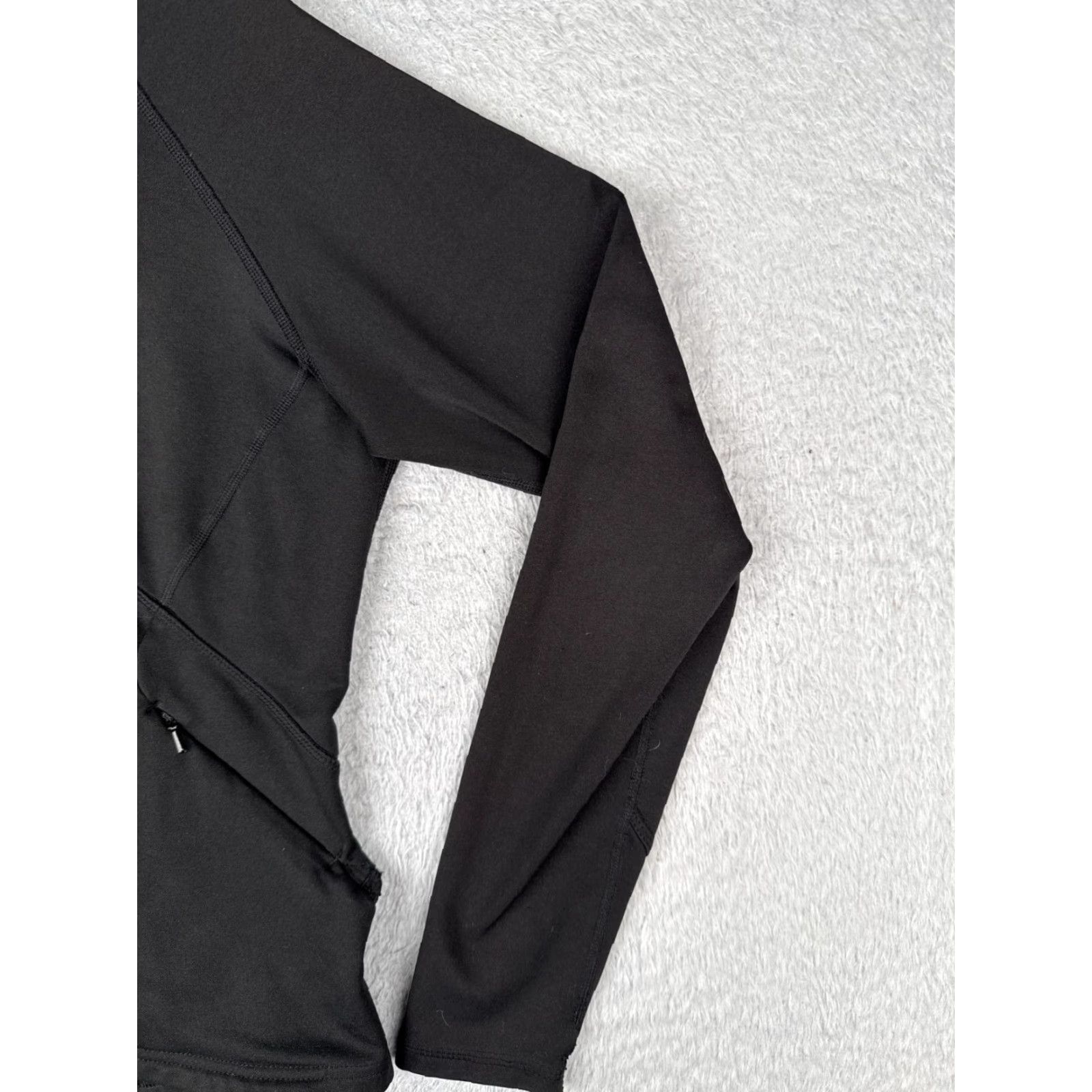 The North Face The North Face Sweatshirt Woman Medium Black Polyester 1/4 Zip Long Sleeve Logo Pullover 34 in Mens Womens Boys Girls Size M / US 6-8 / IT 42-44 - 3 Thumbnail