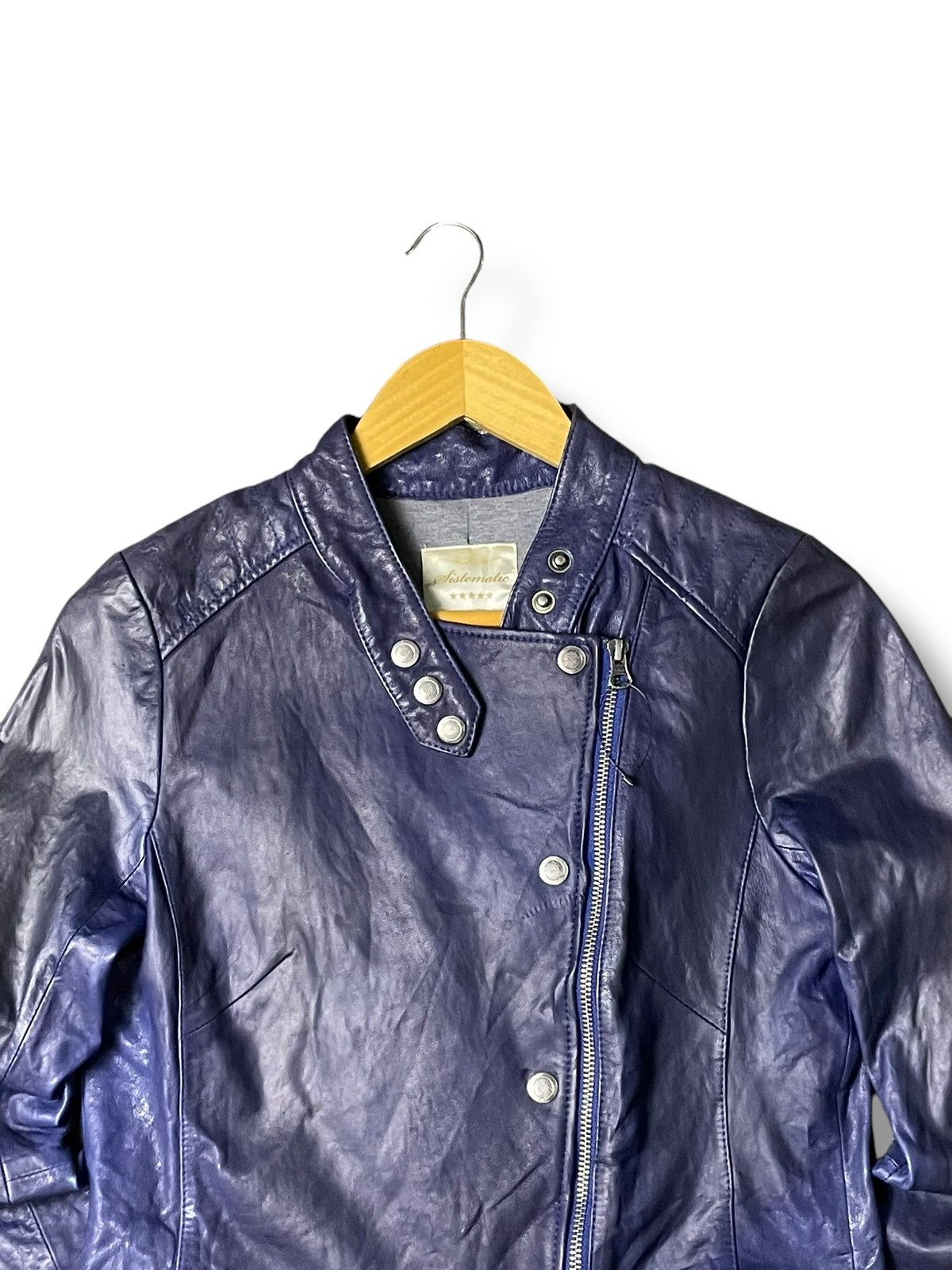 Japanese Brand Japanese Brand Cropped Leather Jacket (54) Size US XXS / EU 40 - 4 Thumbnail