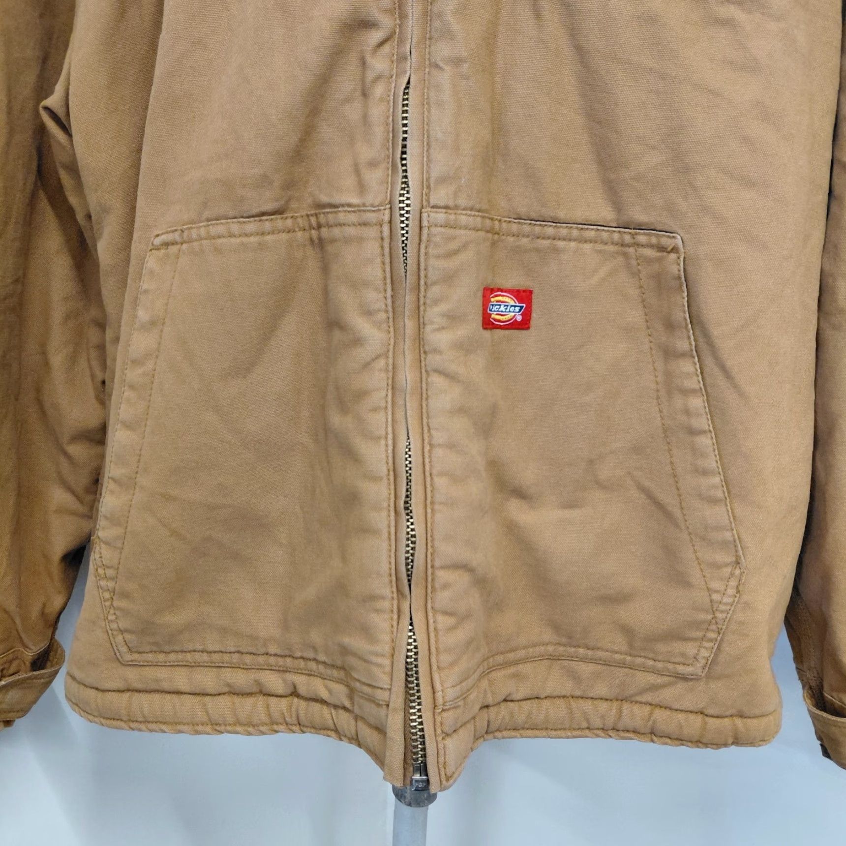 Dickies Dickies Jacket Men's XXL TALL Khaki Canvas Sherpa Lined Workwear Brown Read measurements in pics Read Size US XXL / EU 58 / 5 - 4 Thumbnail