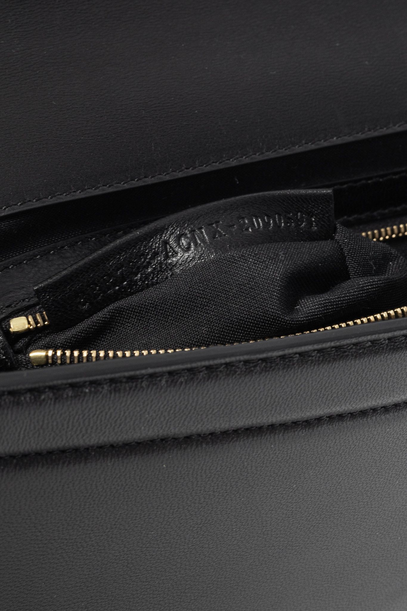 Fendi Fendi Baguette Black Nappa Leather FF Flap Bag Size ONE SIZE - 14 Thumbnail