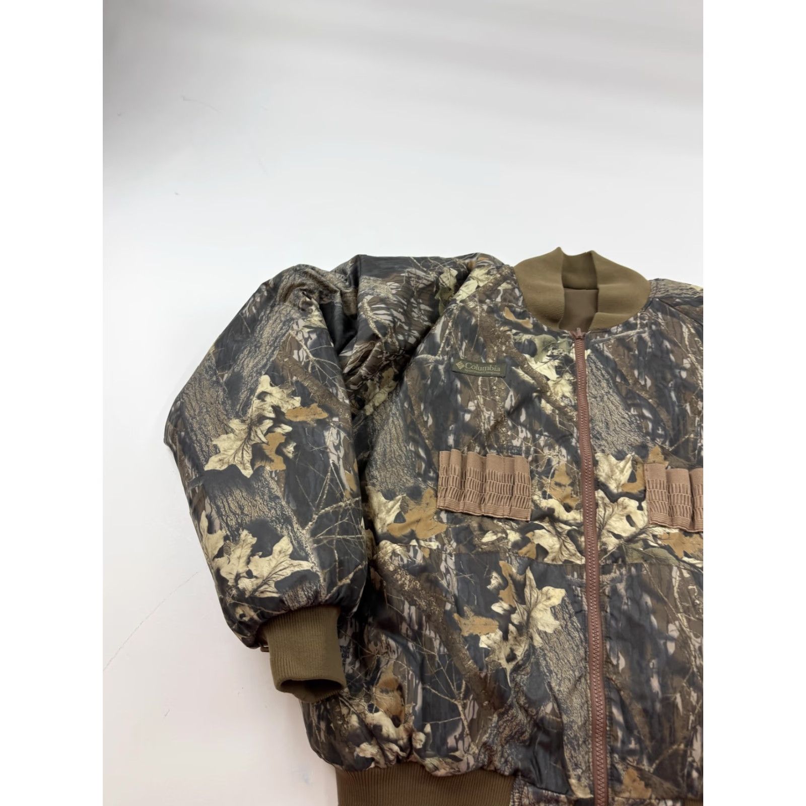 Vintage Columbia Mens Large Jacket Bomber Reversible Camouflage Nylon Zip Hunting Winter Size US L / EU 52-54 / 3 - 2 Thumbnail