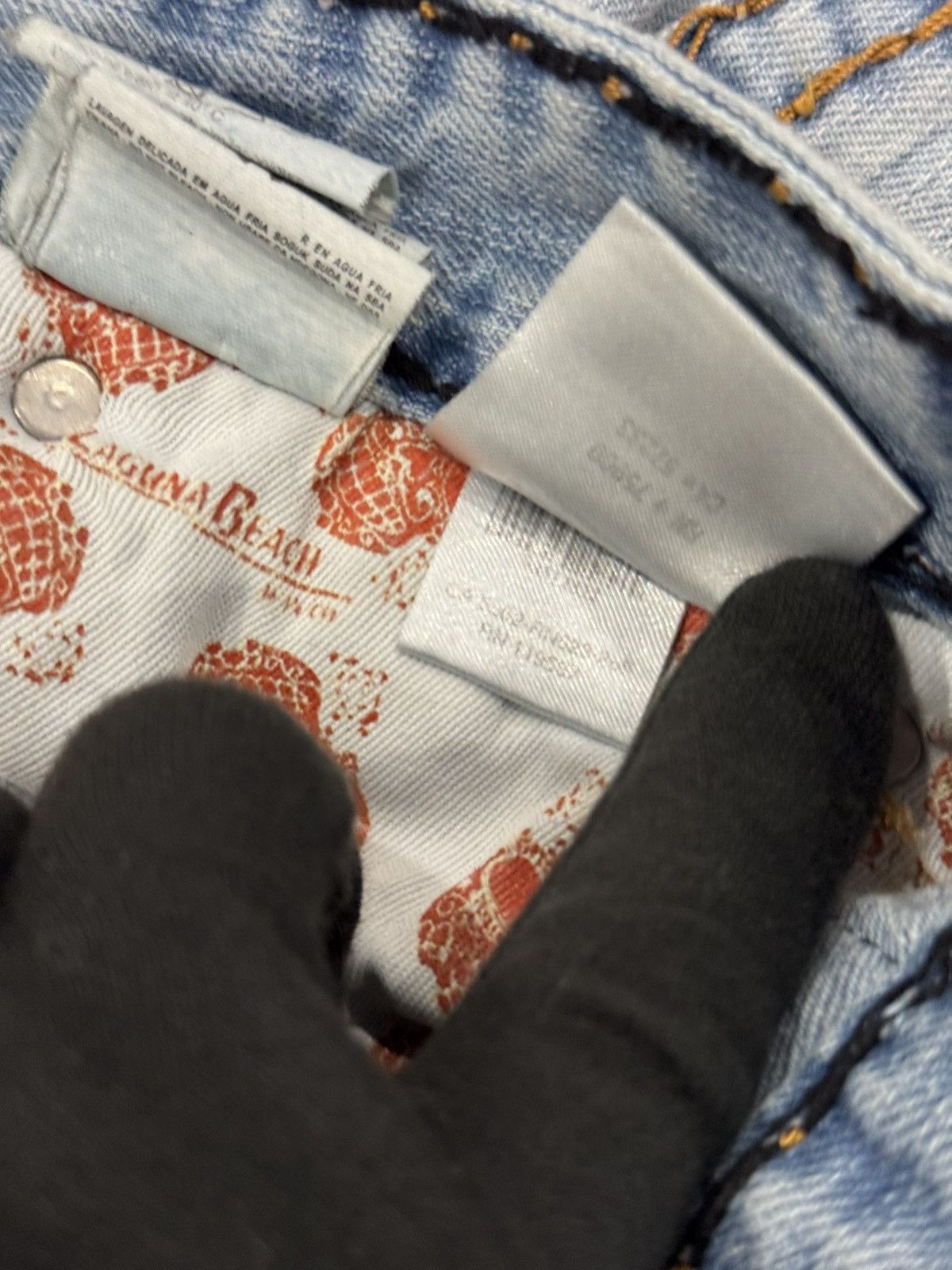 Vintage Vintage Y2K Laguna Beach Jean Co. Heavy Fat Stitch Denims Size US 32 / EU 48 - 12 Thumbnail