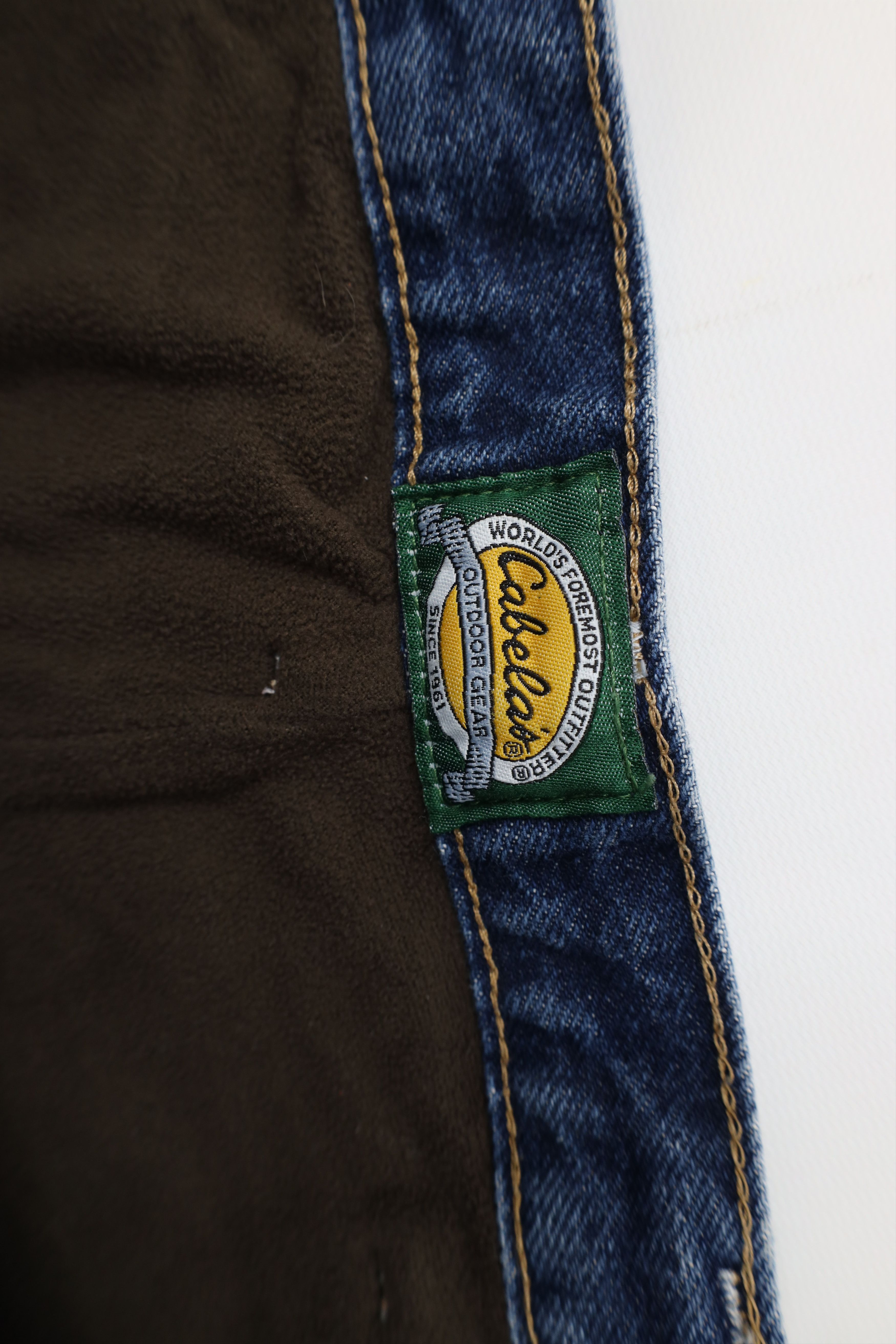 Cabelas Vintage Cabelas Lined Wide Leg Denim Jeans Blue Cotton Size US 36 / EU 52 - 8 Thumbnail