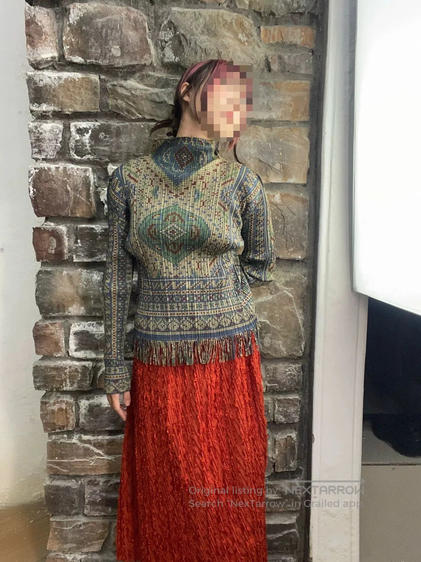 Issey Miyake pleats please issey miyake fringed top. Size L / US 10 / IT 46 - 3 Thumbnail