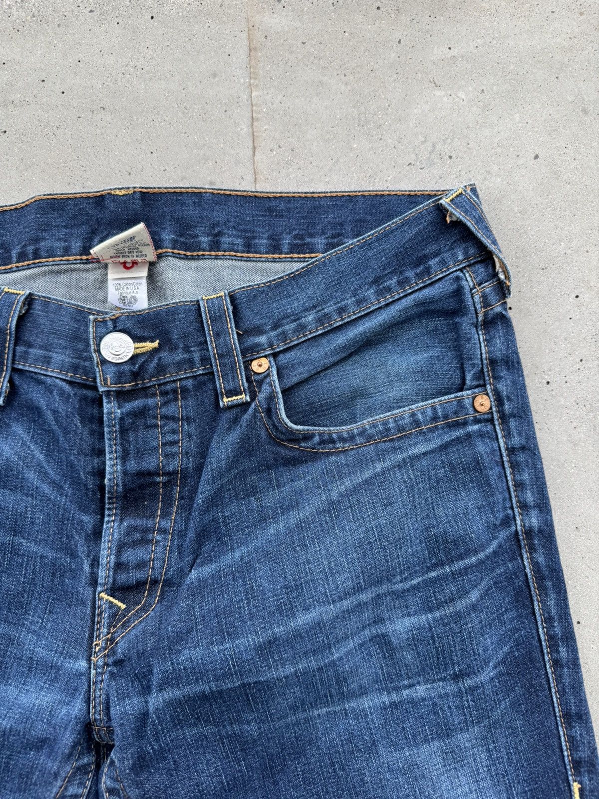 True Religion × Vintage True Religion Denim Jeans Pants rare Size US 36 / EU 52 - 4 Thumbnail