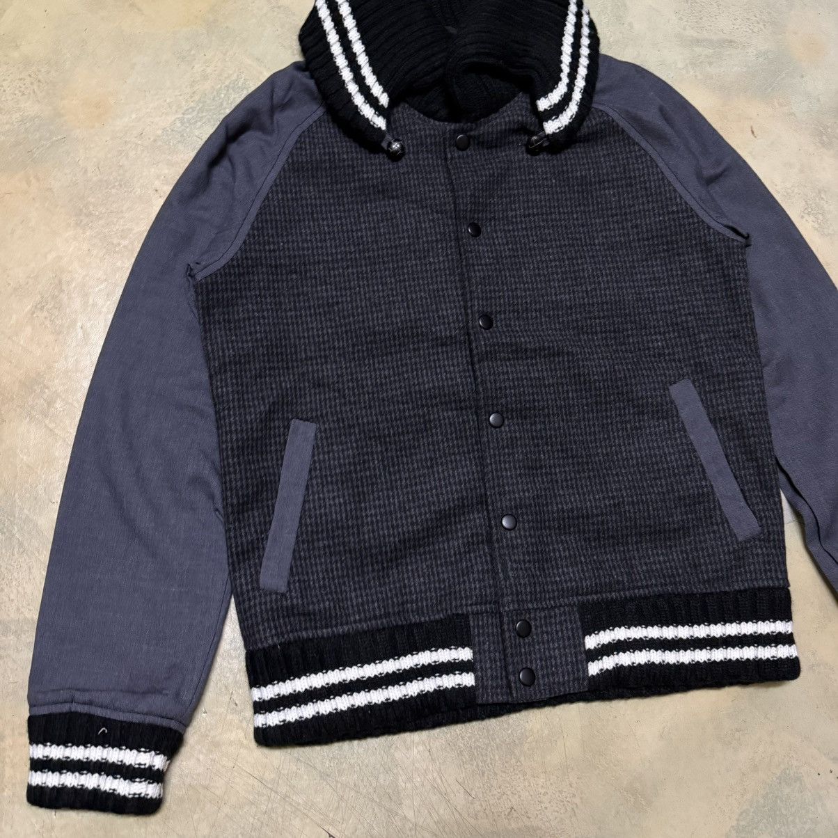 Tete Homme Tete Homme Issey Miyake Varsity Jacket Size US L / EU 52-54 / 3 - 4 Thumbnail