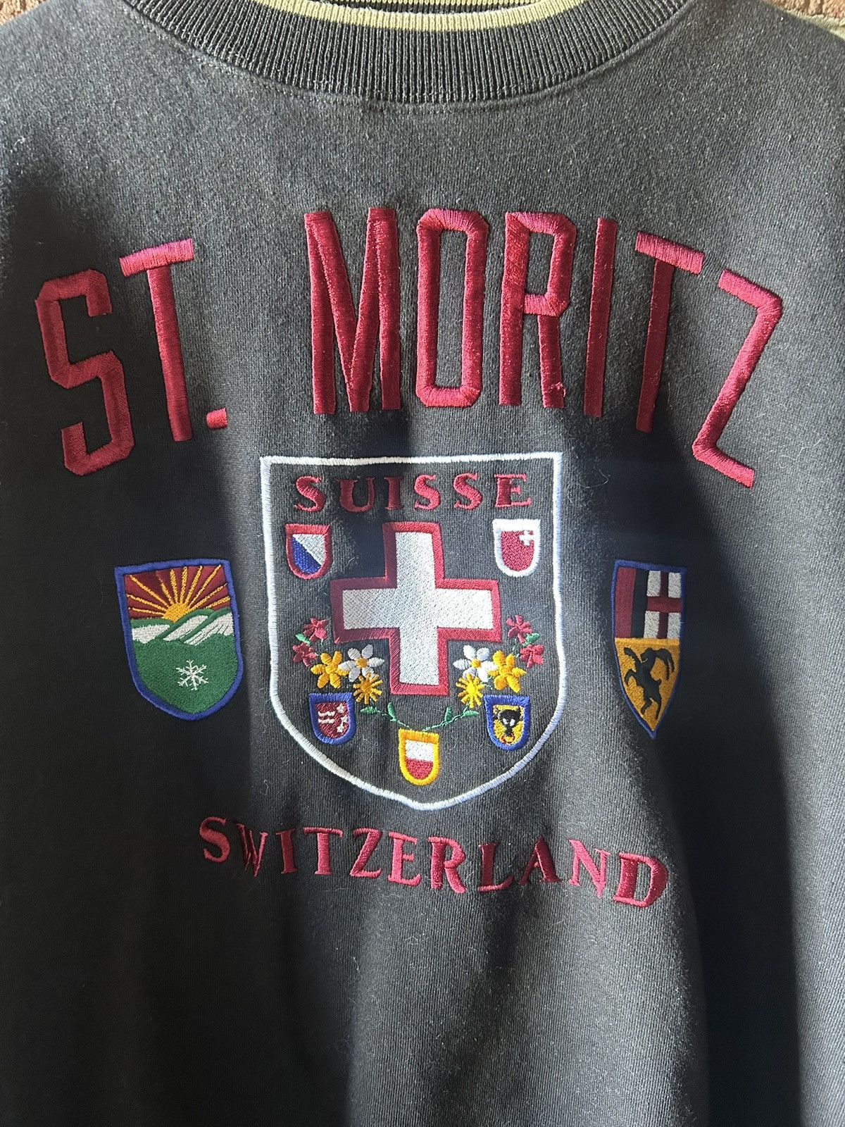Other Vintage 90s Switzerland St. Moritz Graphic Sweatshirt Size US XL / EU 56 / 4 - 2 Thumbnail