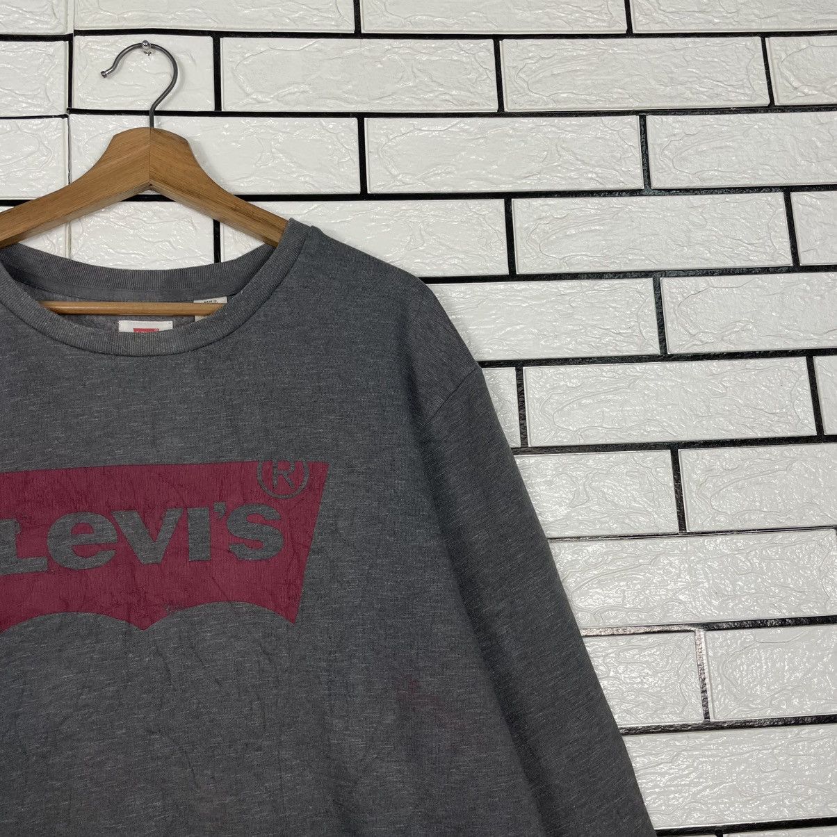 Levi's Levis Big Logo Crewneck Sweatshirt Size US XL / EU 56 / 4 - 5 Thumbnail