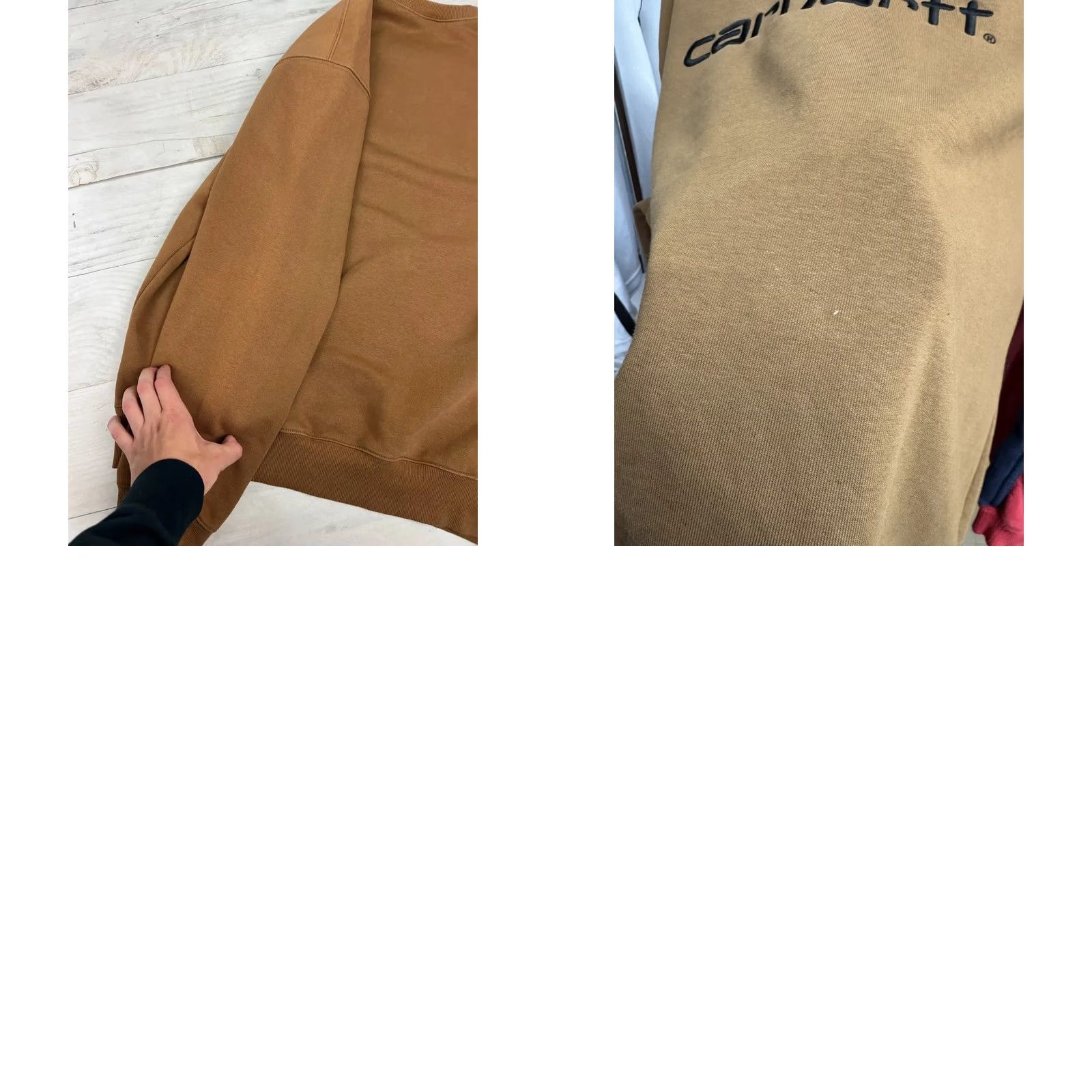 Carhartt Carhartt Sweatshirt Big Logo Embroidered Men SZ L Brown Size US L / EU 52-54 / 3 - 9 Thumbnail