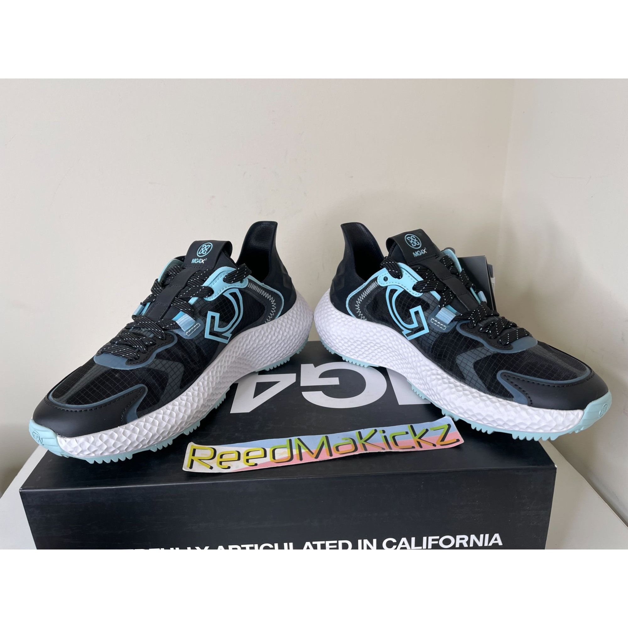 G/FORE G/FORE MG4X2 Ripstop Cross Trainer Black Blue Golf Shoe Wome Size US 6 / IT 36 - 4 Thumbnail