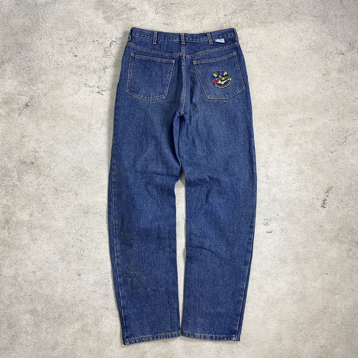 Designer × Missoni MISSONI Rainbow Logo Baggy jeans Size 30" / US 8 / IT 44 - 2 Thumbnail