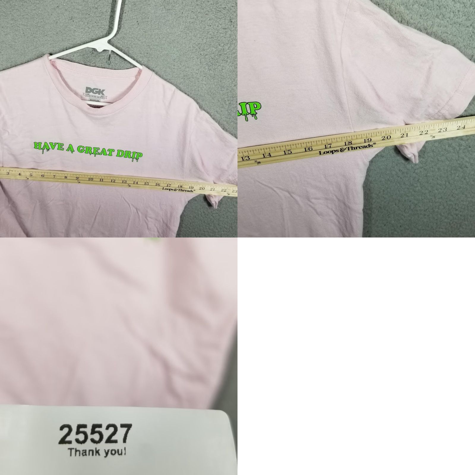 DGK DGK Shirt Mens M Pink Have A Great Drip Graphic Skate Streetwear Tee Size US M / EU 48-50 / 2 - 8 Thumbnail