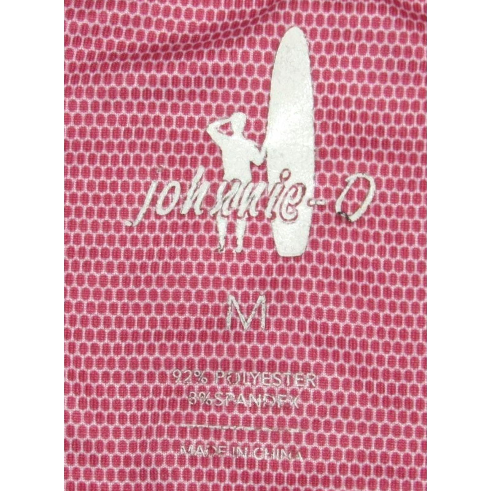 johnnie-O Johnnie O Pink Performance Quarter Zip Sweater Medium Shirt Men M Pullover 92% Polyester 8% Spandex Size US M / EU 48-50 / 2 - 4 Thumbnail