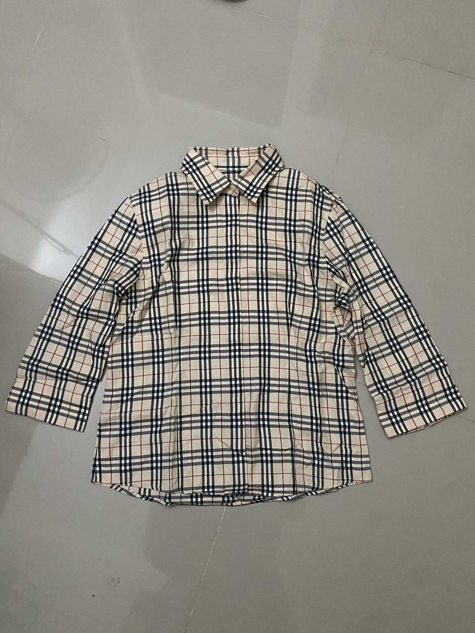 Burberry × Vintage Burberry Women Checked 3/4 Size M / US 6-8 / IT 42-44 - 1 Thumbnail
