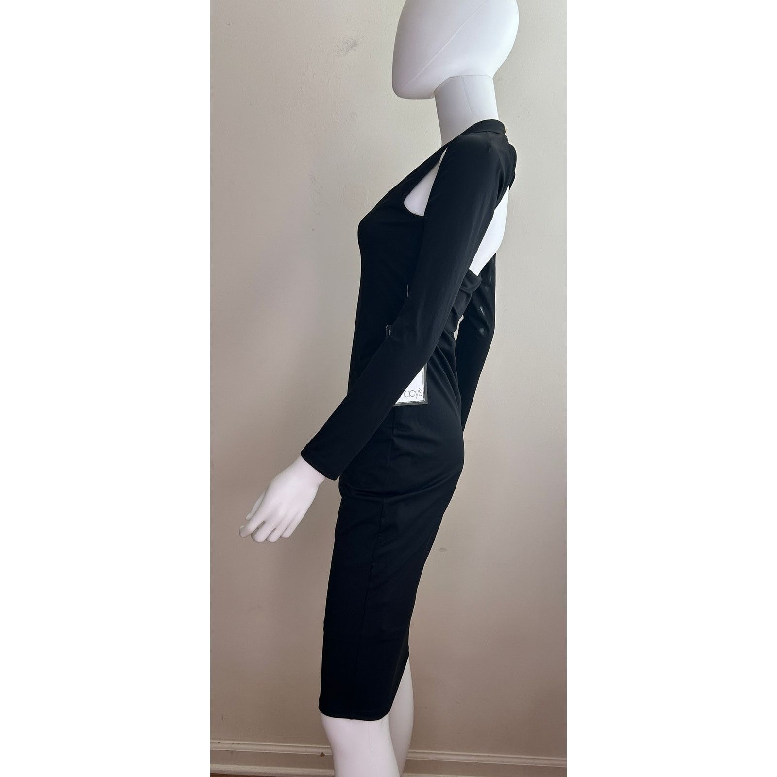 Bebe bebe Cold Shoulder Halter Bodycon Cocktail Dress Women S NWT Size S / US 4 / IT 40 - 2 Thumbnail