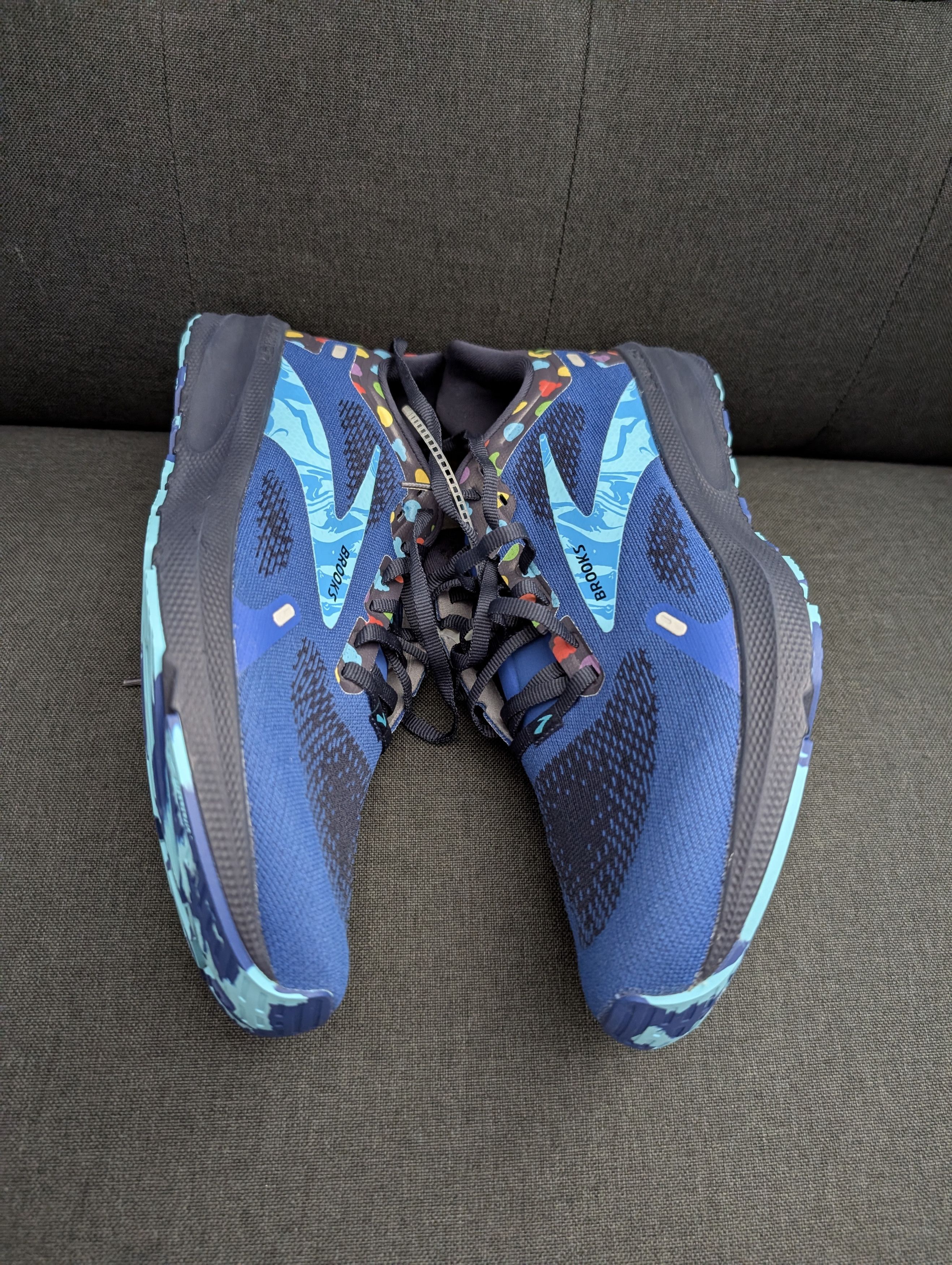 Brooks Brooks Mens Bowl O' Launch 9 Running Shoes 10.5 Blue Cereal Size US 10.5 / EU 43-44 - 5 Thumbnail
