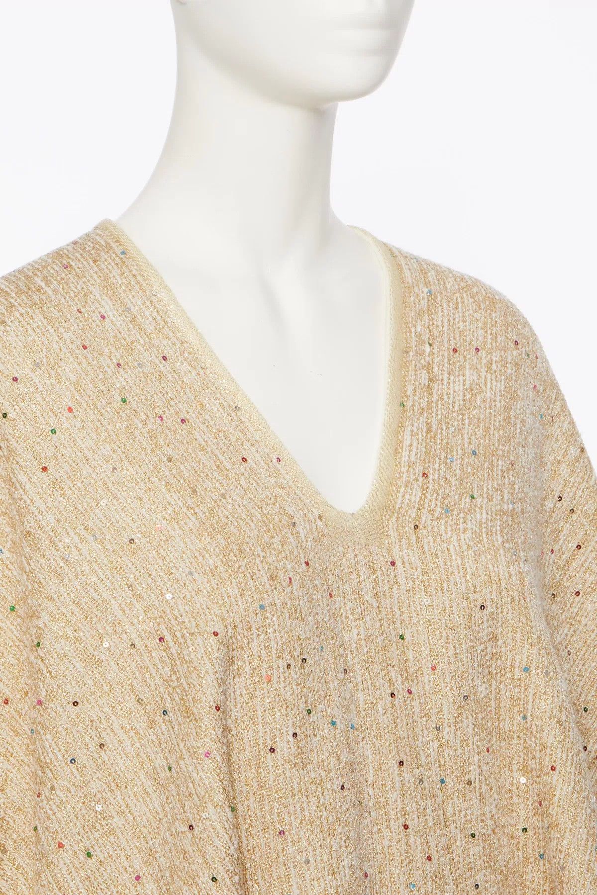 Valentino oc11z0725 Size:Small/ Poncho in Beige Size S / US 4 / IT 40 - 2 Thumbnail