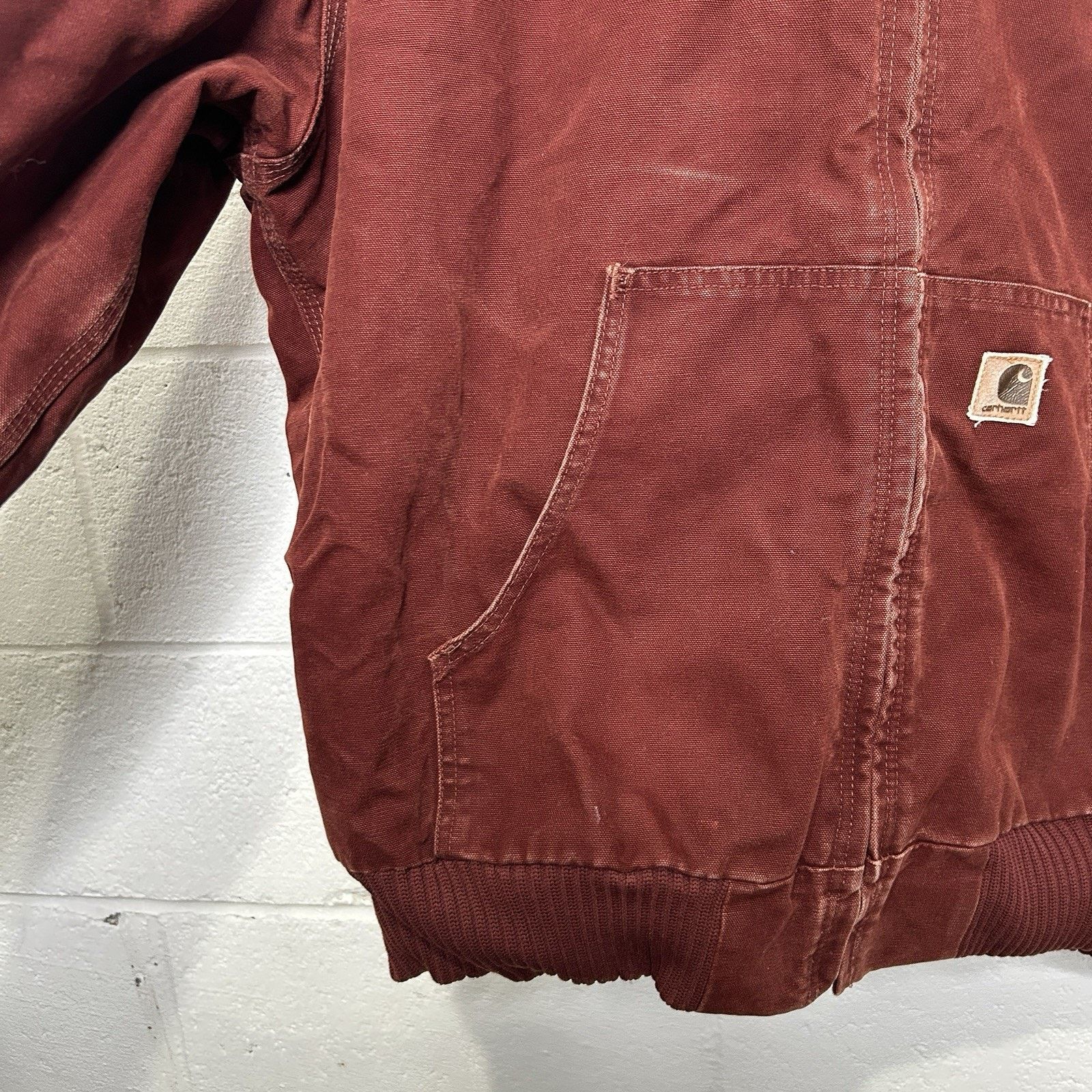 Carhartt Vintage Carhartt Quilted Hooded Active Jacket “Clay Red” Size US XL / EU 56 / 4 - 4 Thumbnail