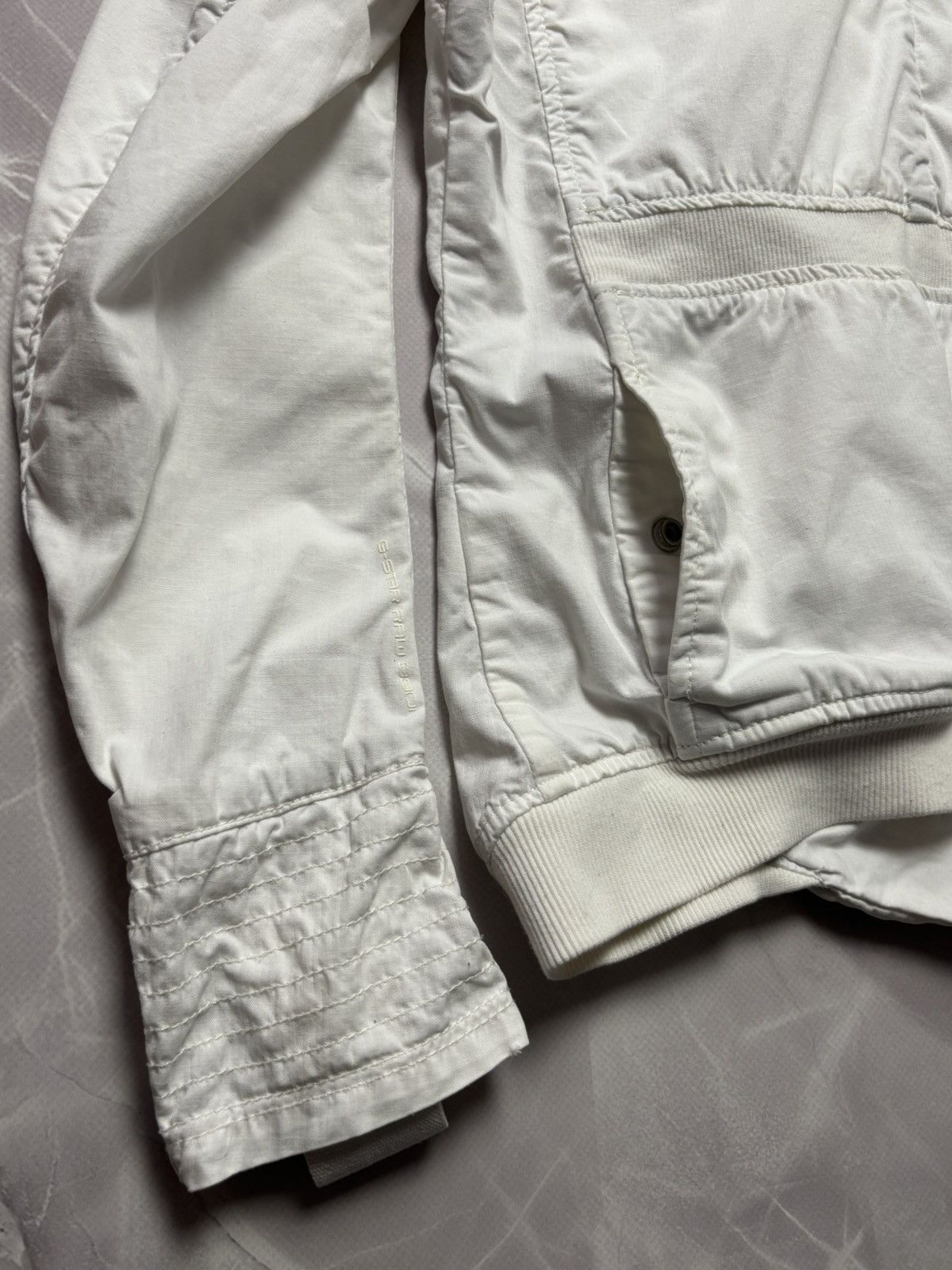 G-Star G-Star RAW Y2K 2000s Utility Military Jacket White Womens M Size M / US 6-8 / IT 42-44 - 16 Thumbnail