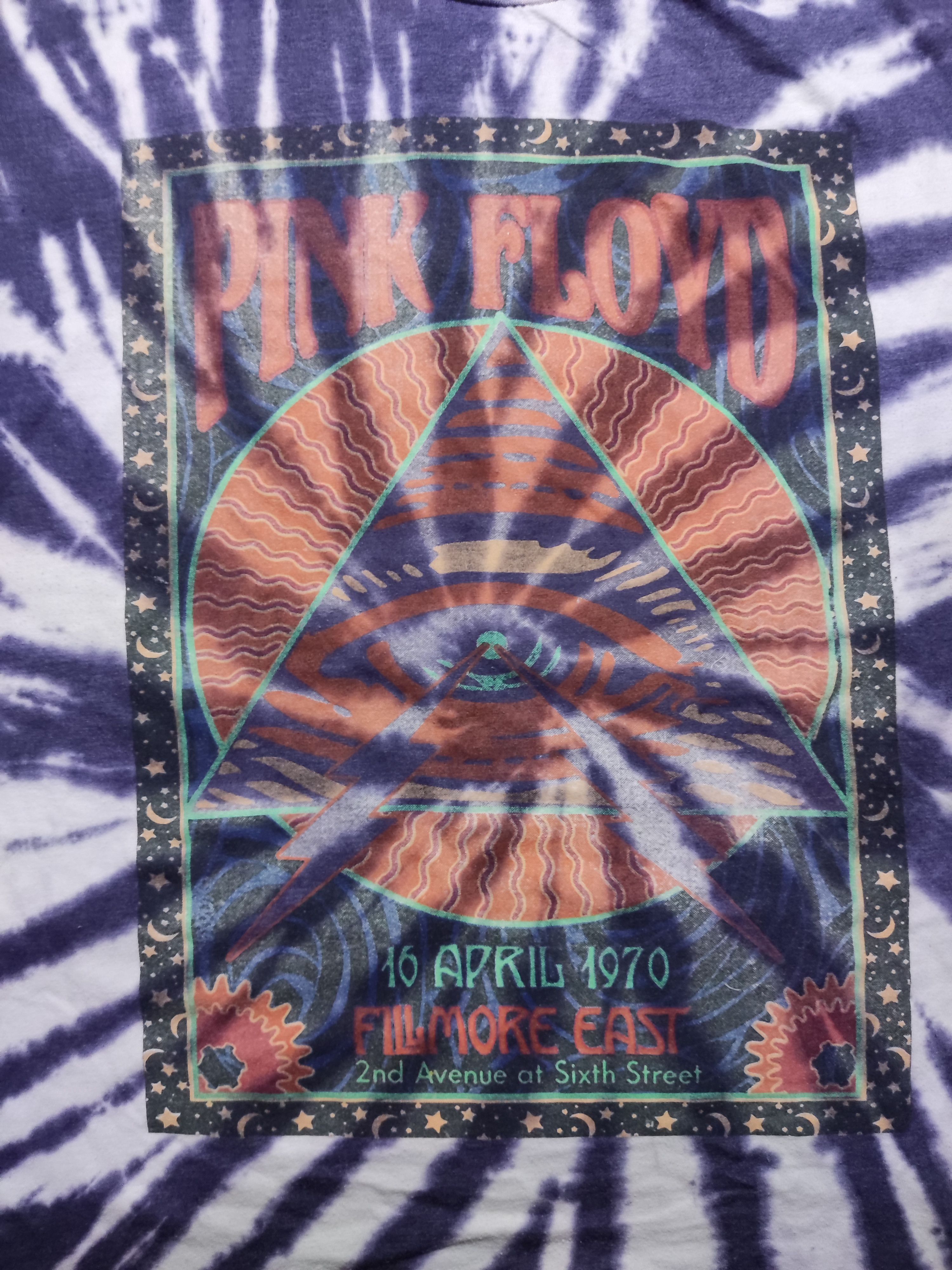 Band Tees × Pink Floyd Pink Floyd Eye Lightning Tie Dye Size US XL / EU 56 / 4 - 2 Thumbnail