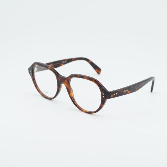 Celine Celine CL50145I 052 Eyeglasses Havana 52mm Square Frame Size ONE SIZE - 1 Thumbnail