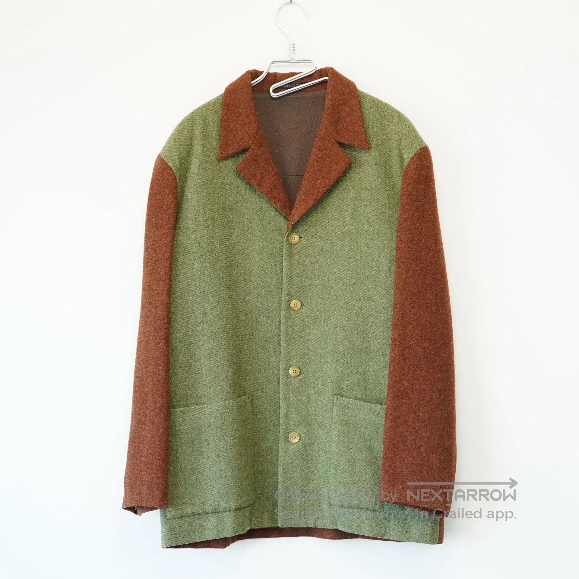 Yohji Yamamoto Yohji Yamamoto Color Block Wool Coat. Size US M / EU 48-50 / 2 - 1 Thumbnail