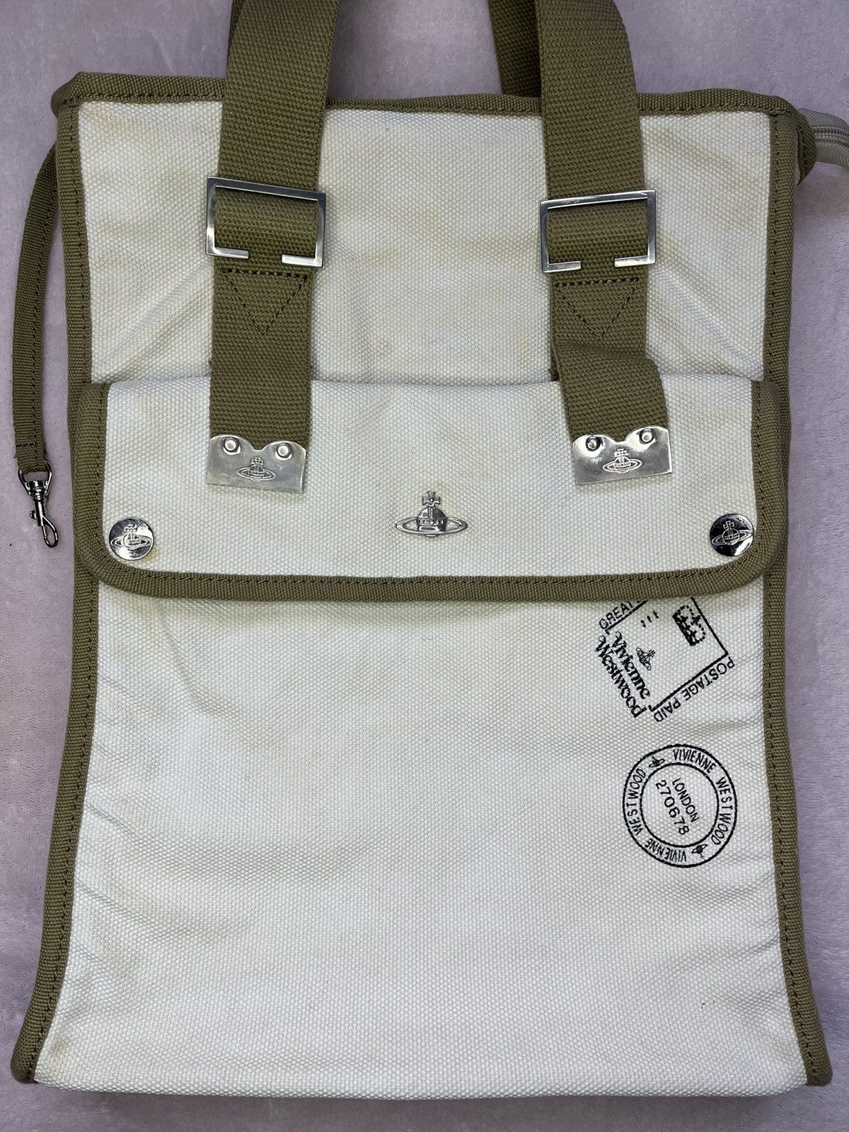 Designer × Vintage × Vivienne Westwood Vivienne Westwood Canvas Tote Bag Size ONE SIZE - 2 Thumbnail