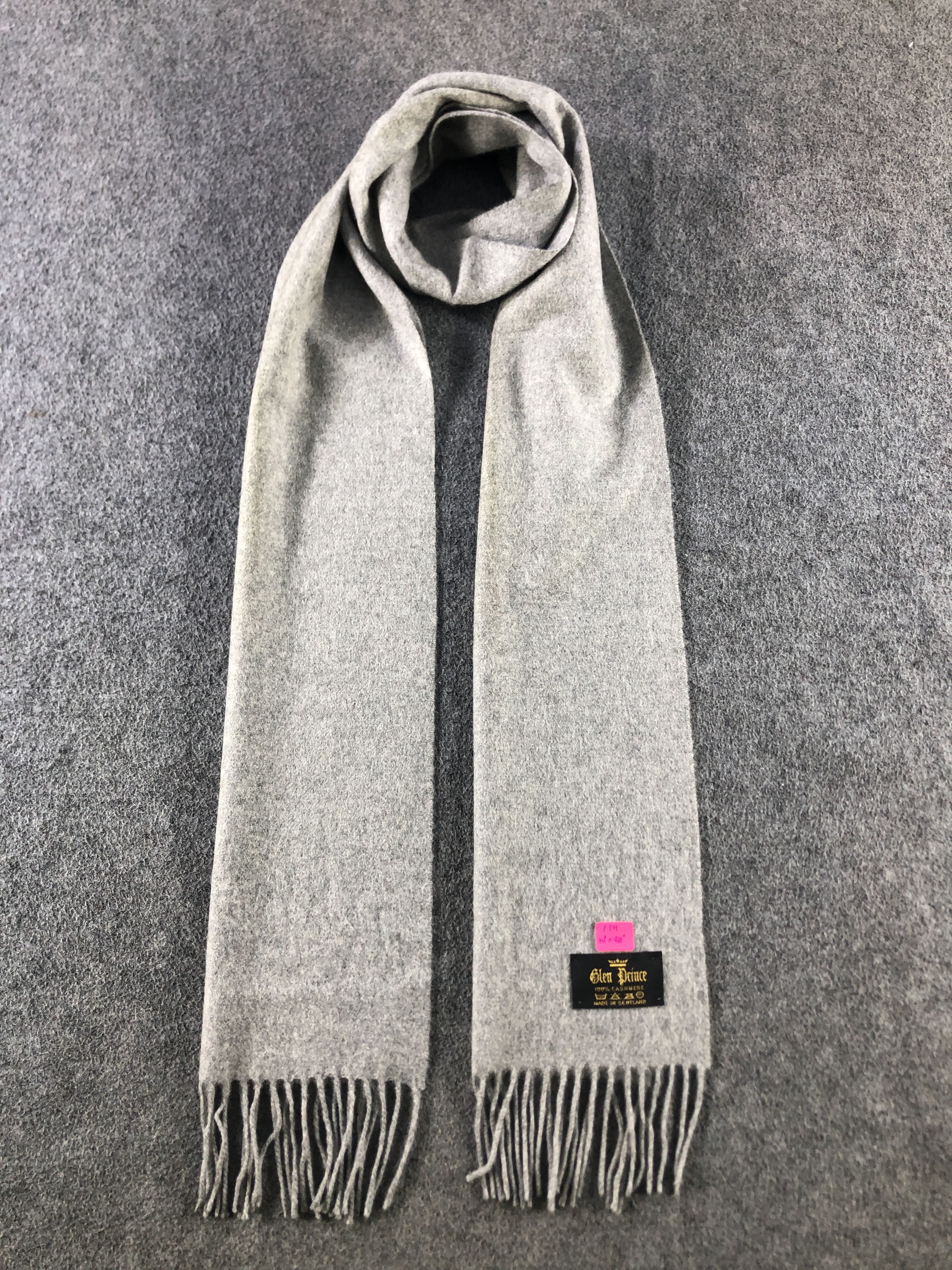 Vintage Glen Prince Plain Scarf / Muffler / Neckwear P779 Size ONE SIZE - 1 Thumbnail