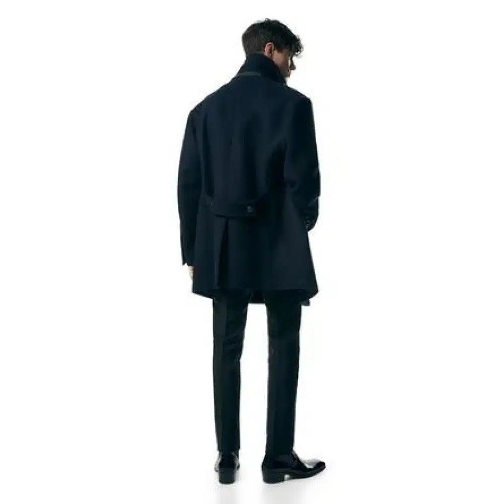 Tom Ford o1loc1c1125 OPR003 Wool Felt Officer Peacoat in Blue Size US M / EU 48-50 / 2 - 6 Thumbnail