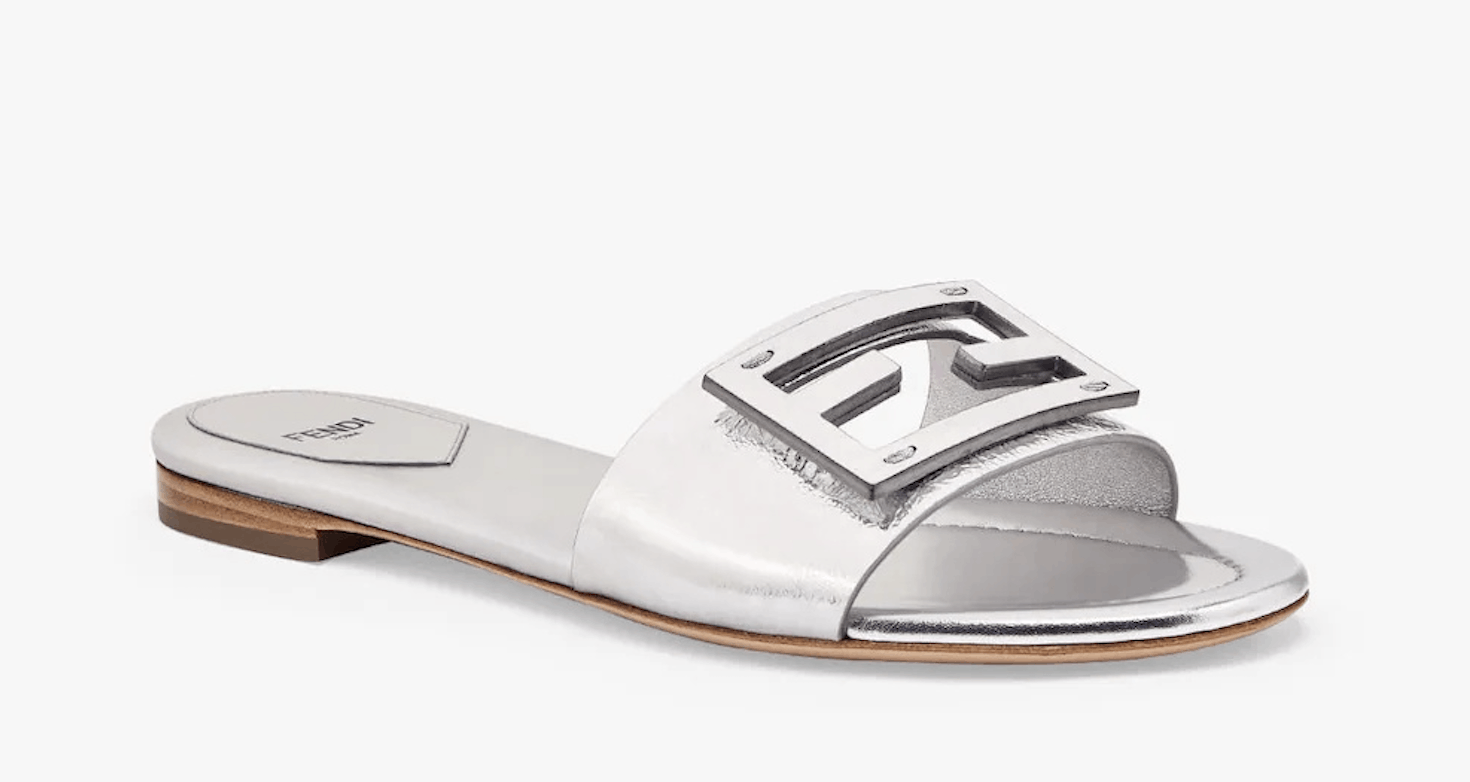 Fendi Fendi Baguette Leather FF Logo Slide Flat Flop Sandal 39 Size US 9 / IT 39 - 5 Thumbnail