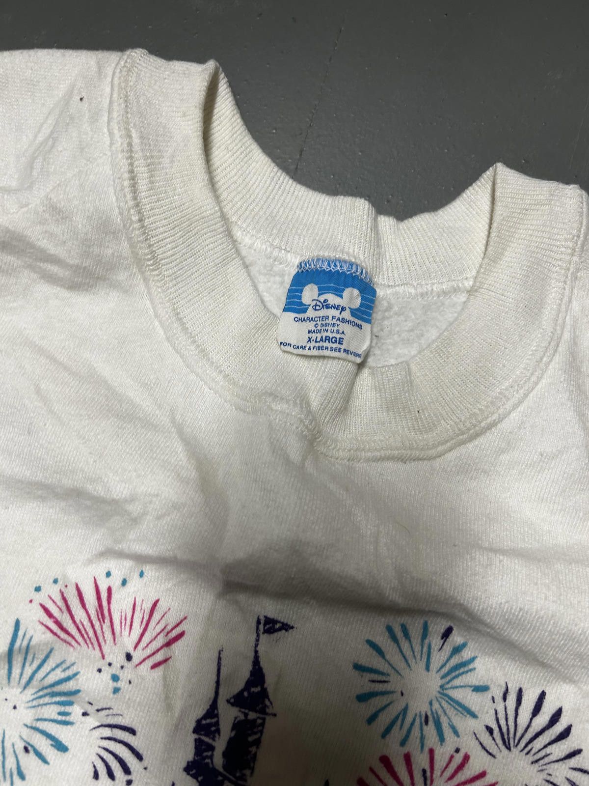 Disney Vintage Disneyland Mickey Mouse Sweatshirt Size US XL / EU 56 / 4 - 3 Thumbnail